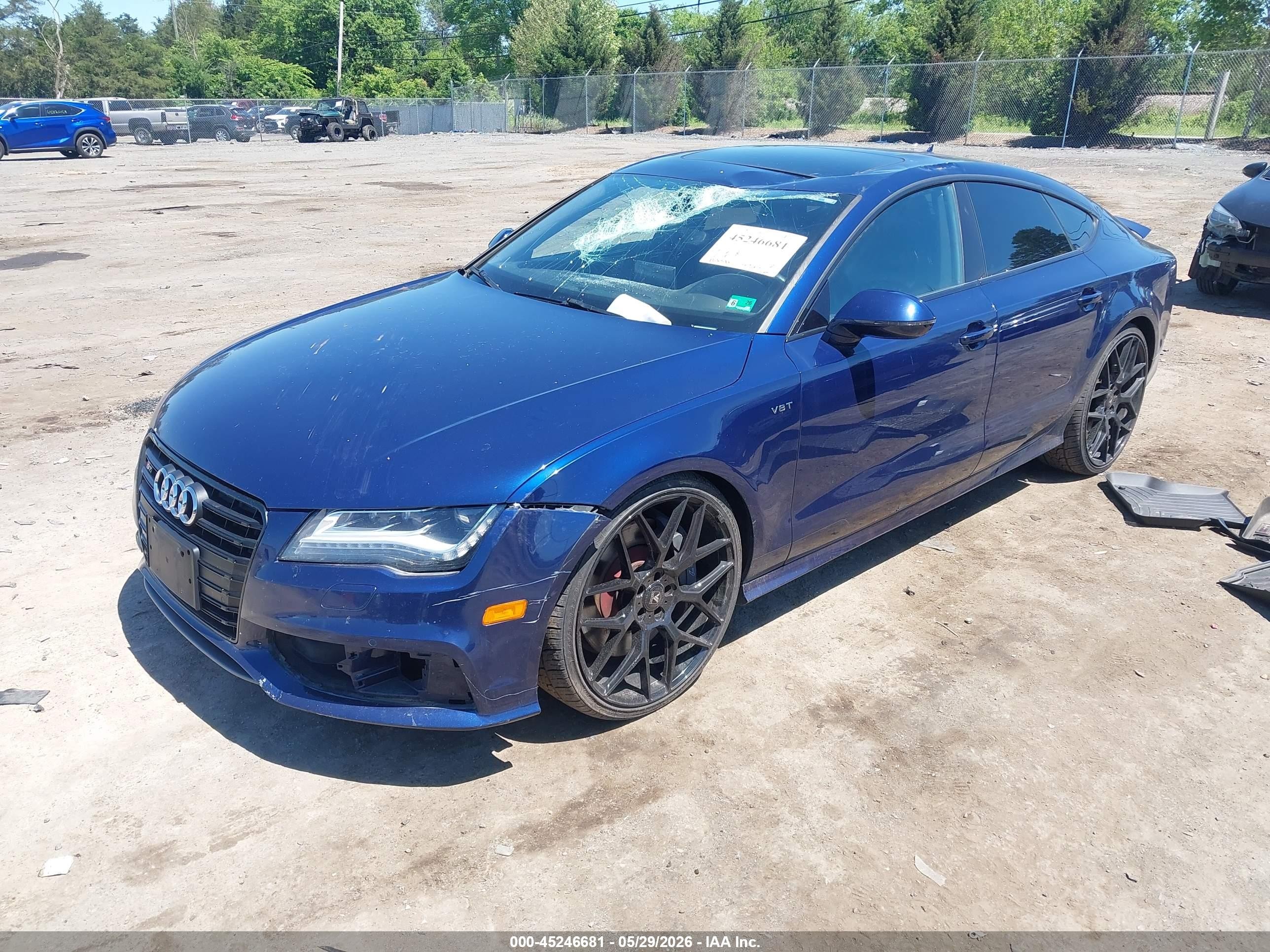 2014 Audi S7 4.0t Prestige Blue vin: WAUW2AFC9EN154404