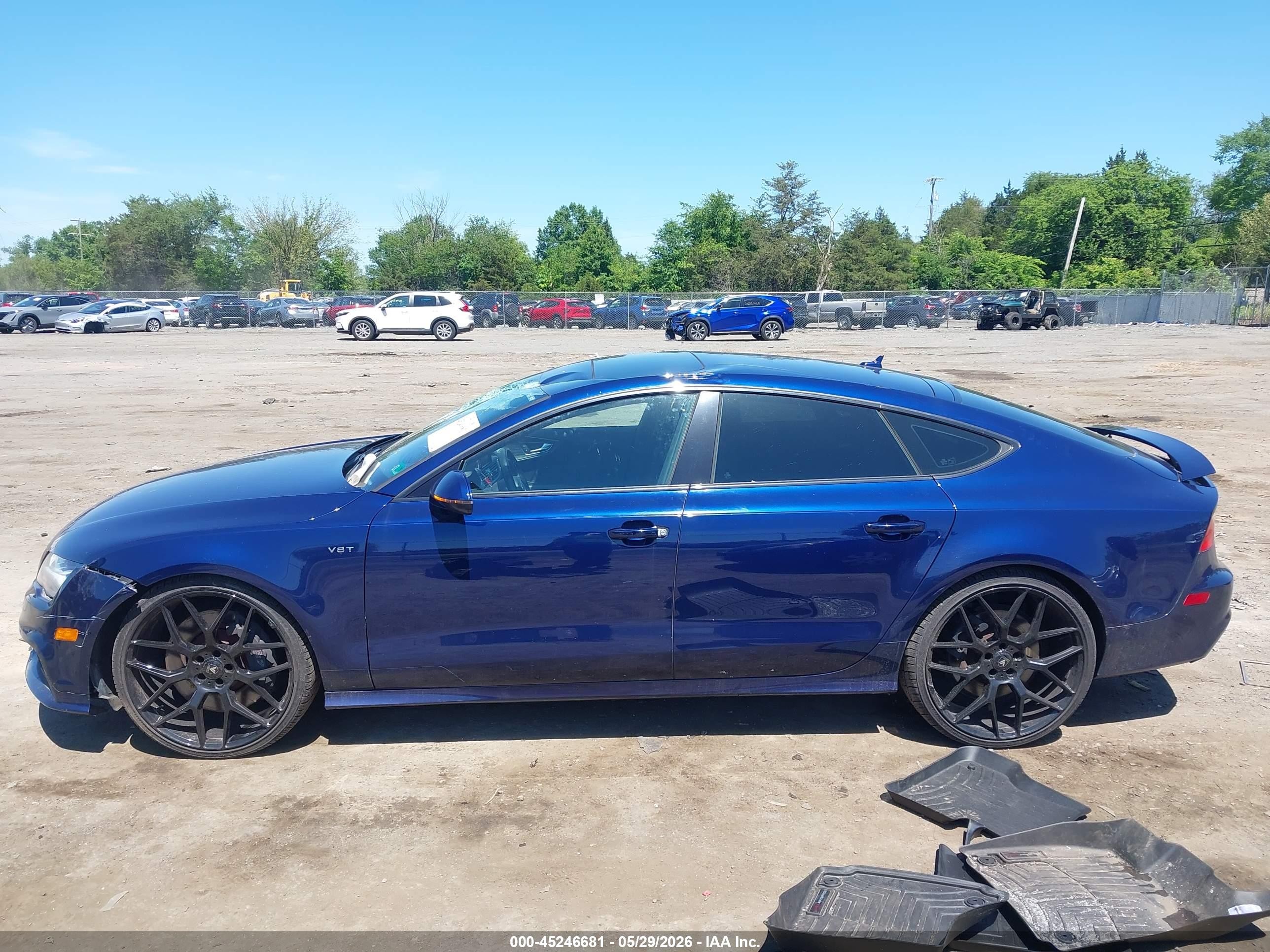 2014 Audi S7 4.0t Prestige Blue vin: WAUW2AFC9EN154404