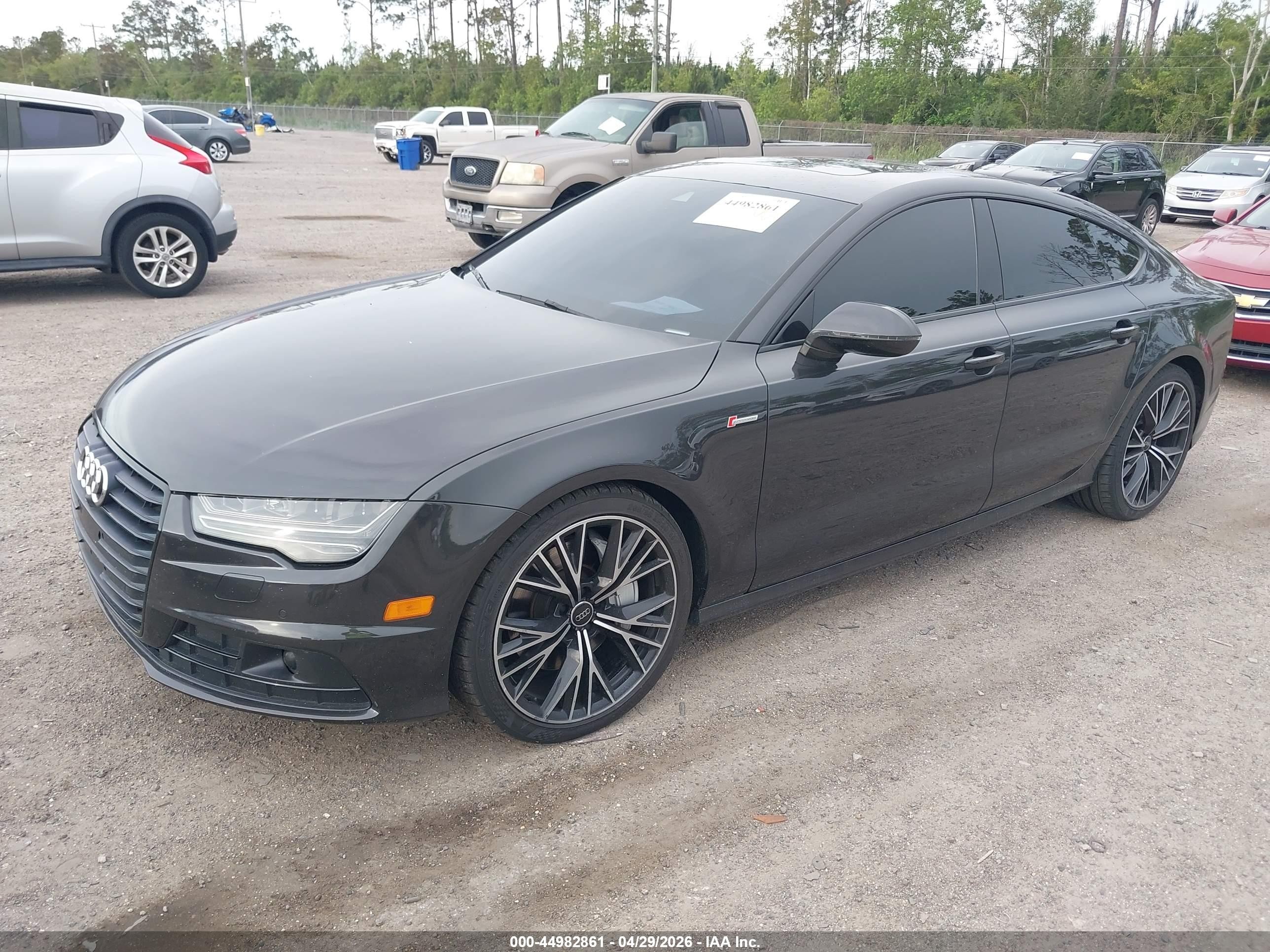 2017 Audi A7 3.0t Premium Plus Черный vin: WAUW2AFC9HN005981