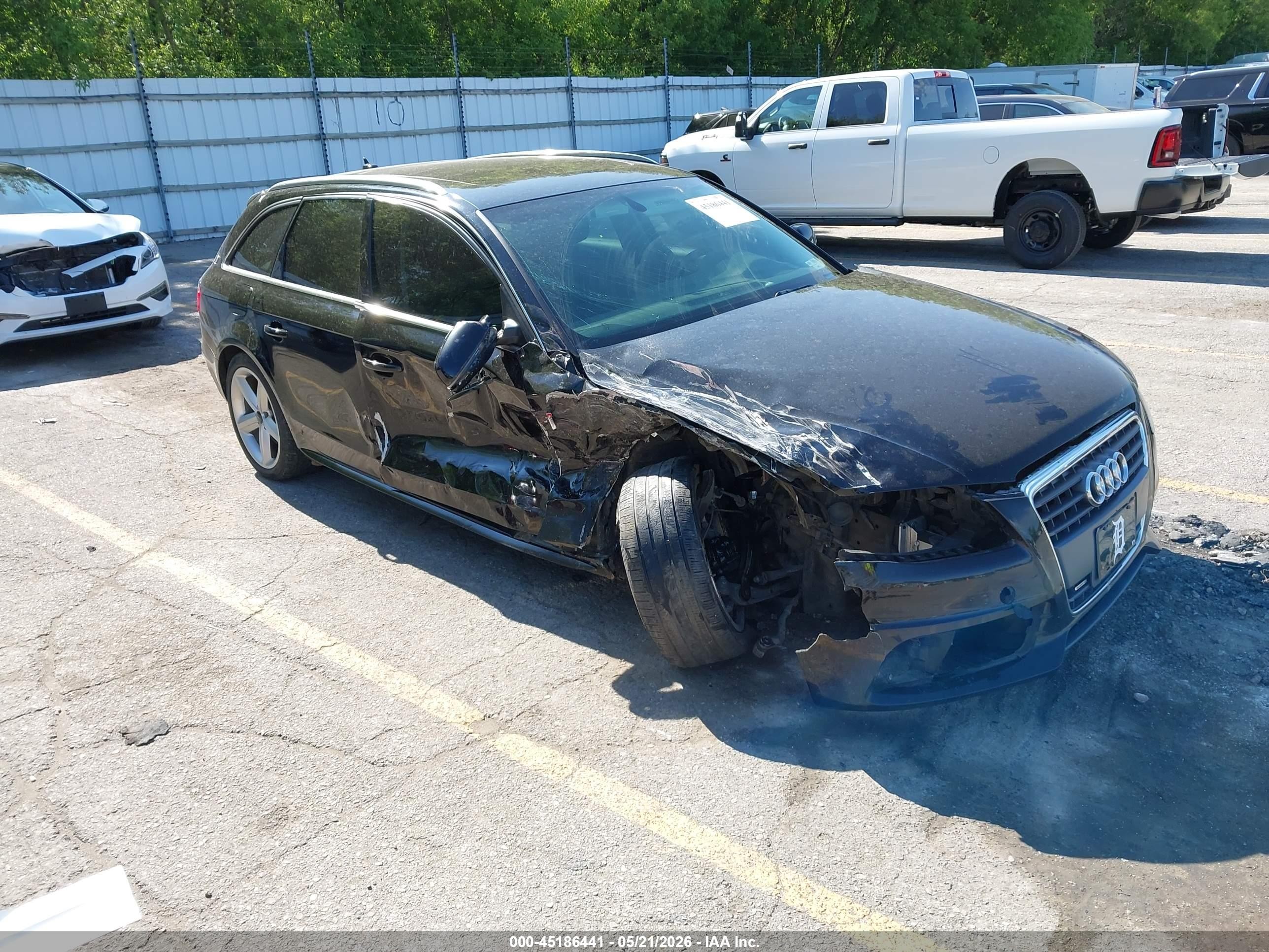 2012 Audi A4 2.0t Premium Black vin: WAUWFAFL4CA081533