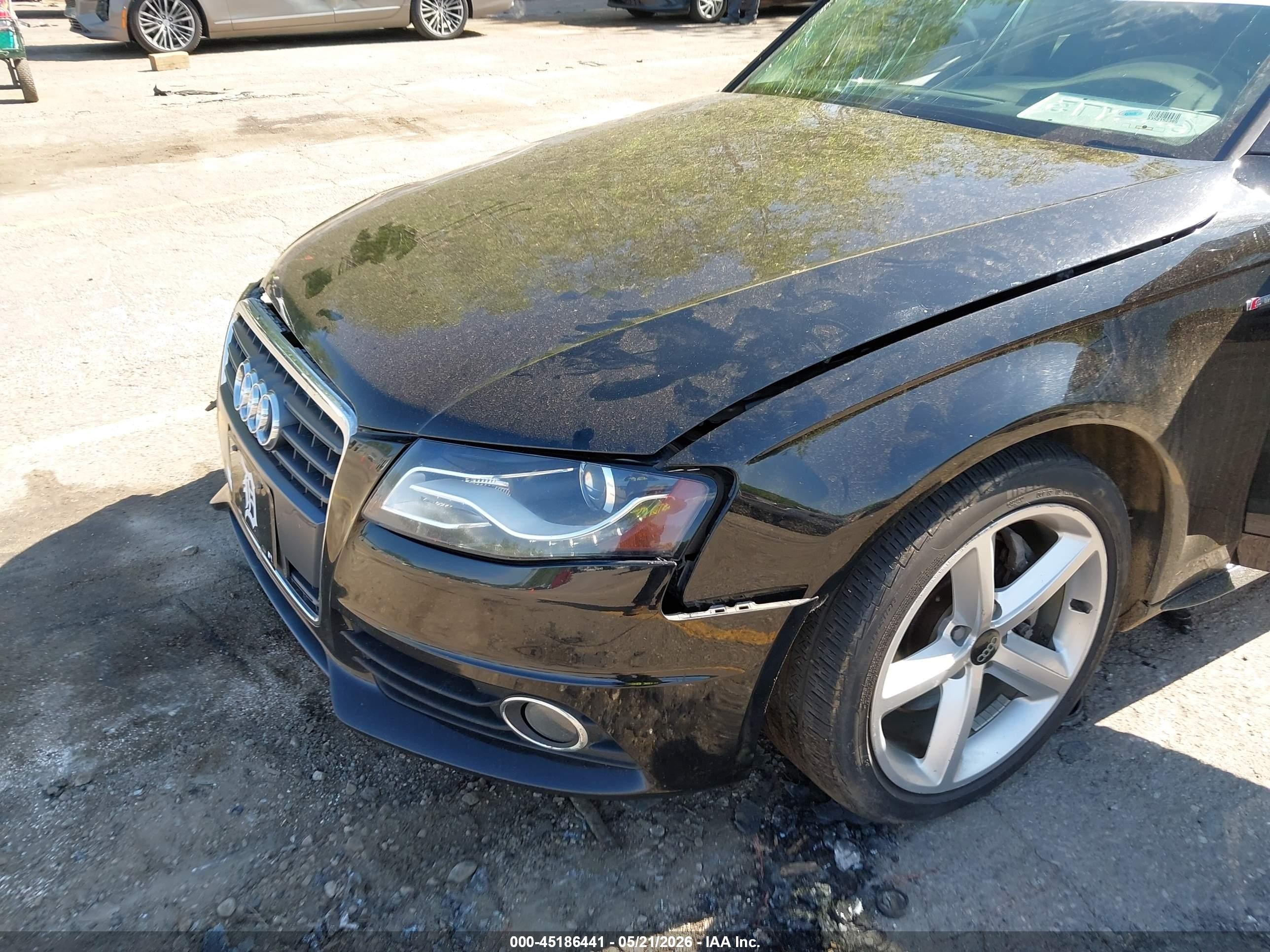 2012 Audi A4 2.0t Premium Black vin: WAUWFAFL4CA081533