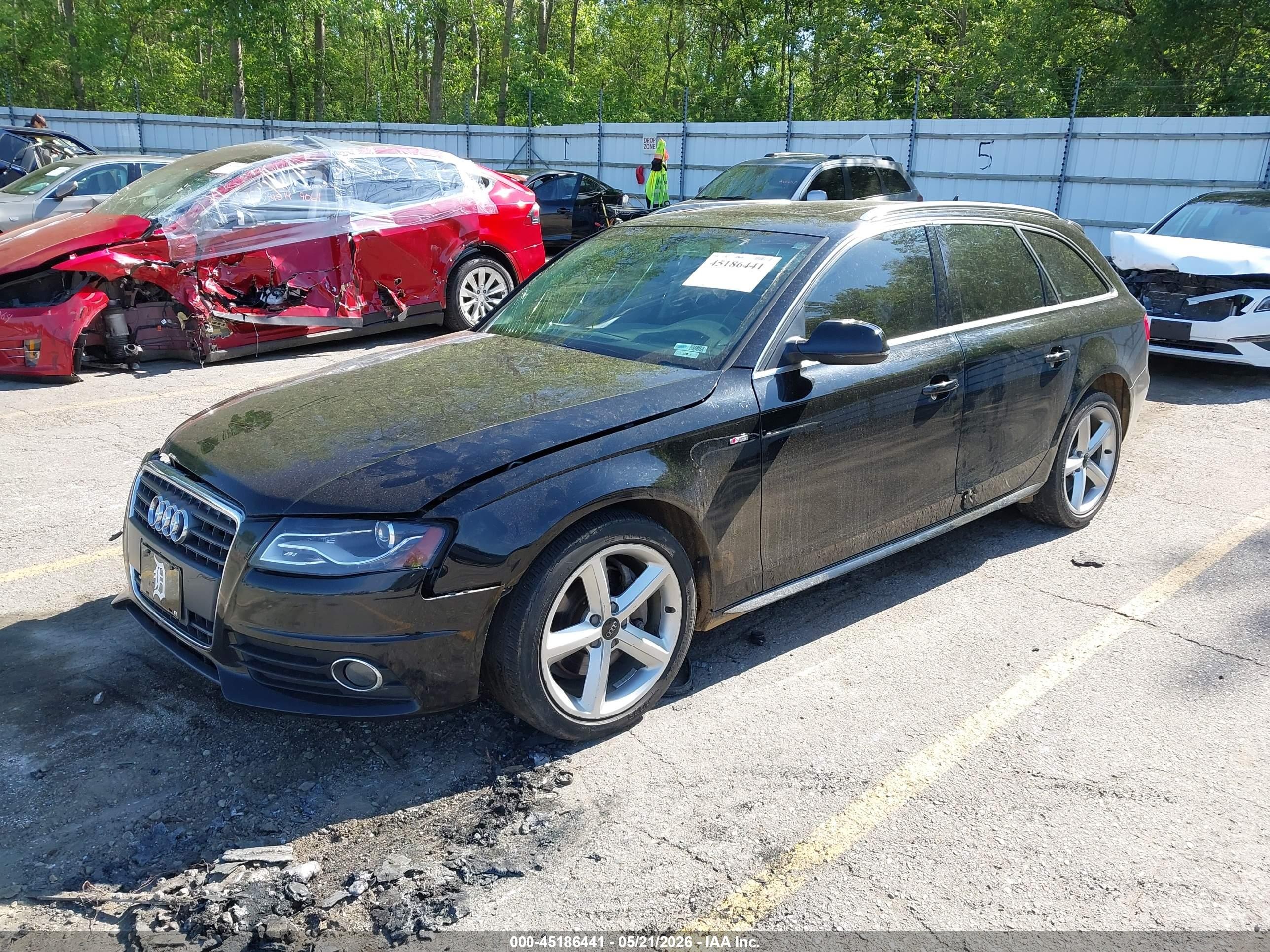 2012 Audi A4 2.0t Premium Black vin: WAUWFAFL4CA081533