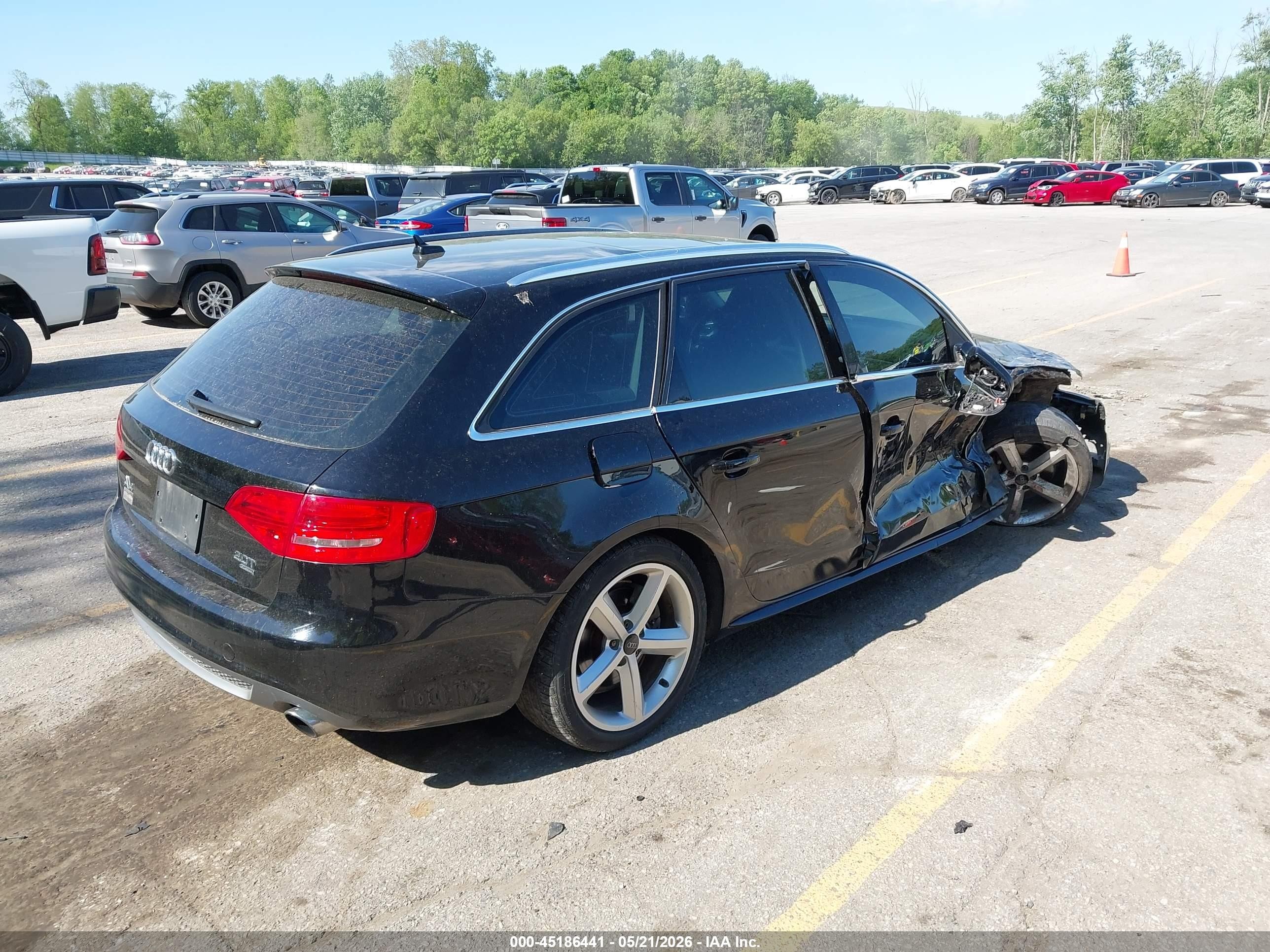 2012 Audi A4 2.0t Premium Black vin: WAUWFAFL4CA081533