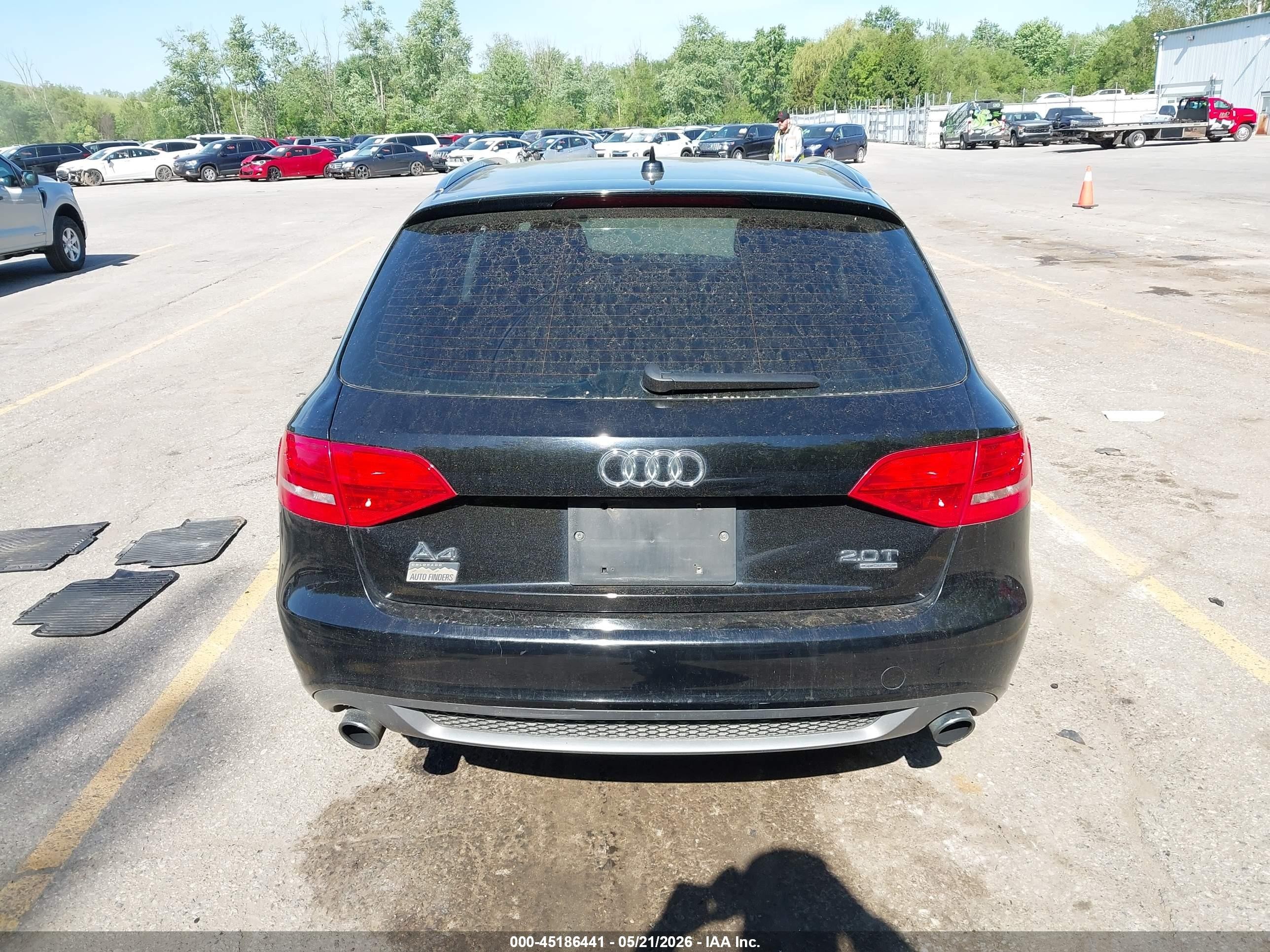2012 Audi A4 2.0t Premium Black vin: WAUWFAFL4CA081533