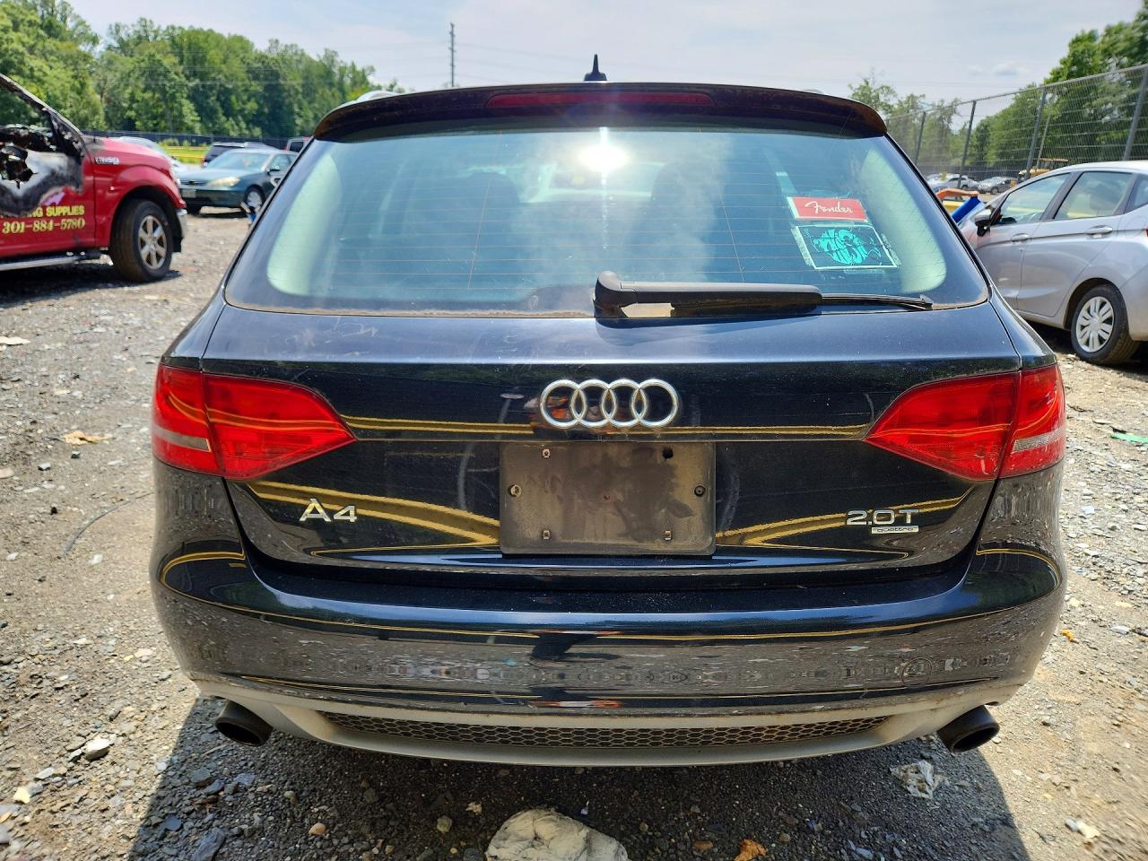 2012 Audi A4 Premium Plus Black vin: WAUWFAFL5CA028940