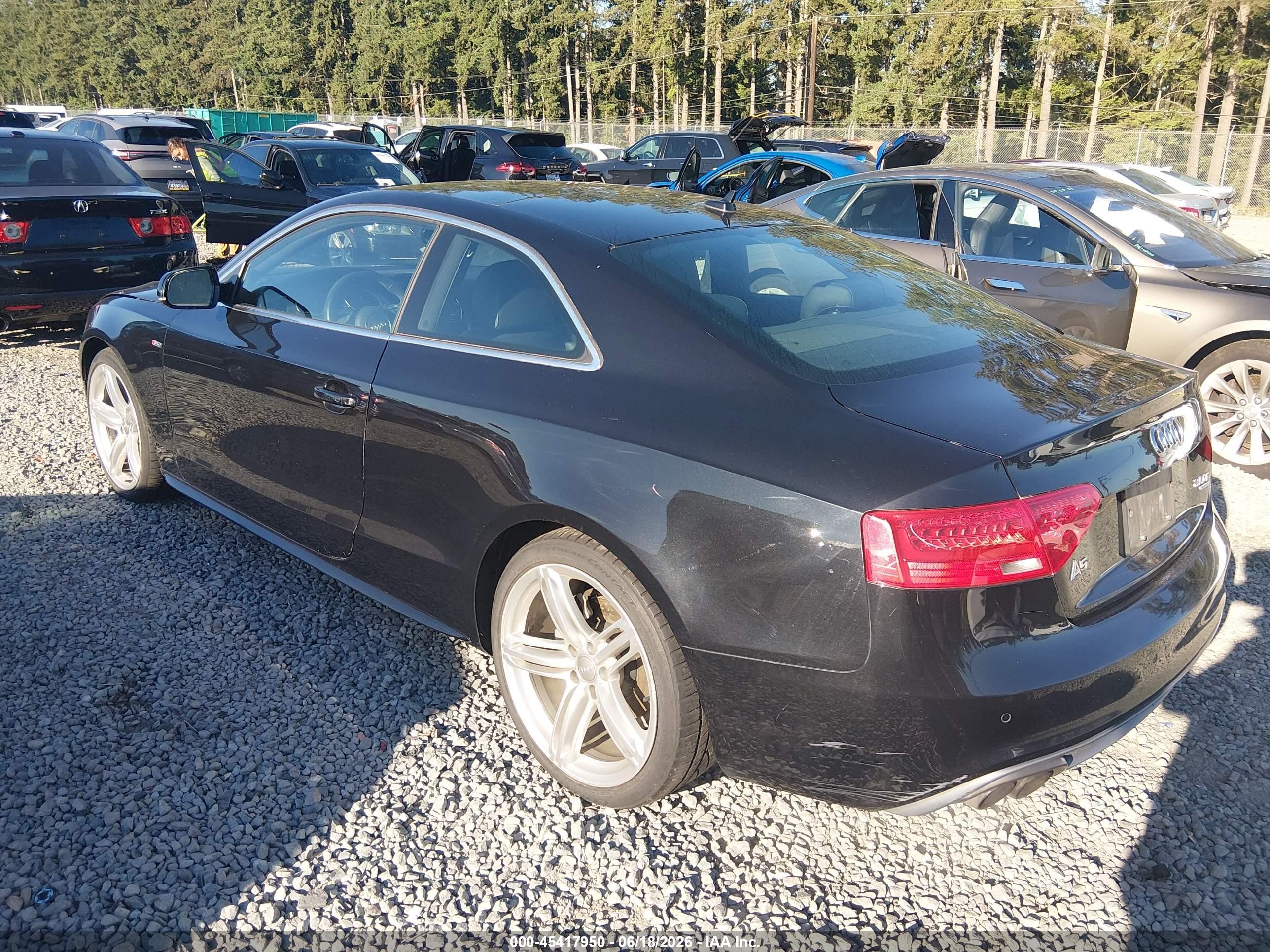 2013 Audi A5 2.0t Premium Black vin: WAUWFAFR3DA016159