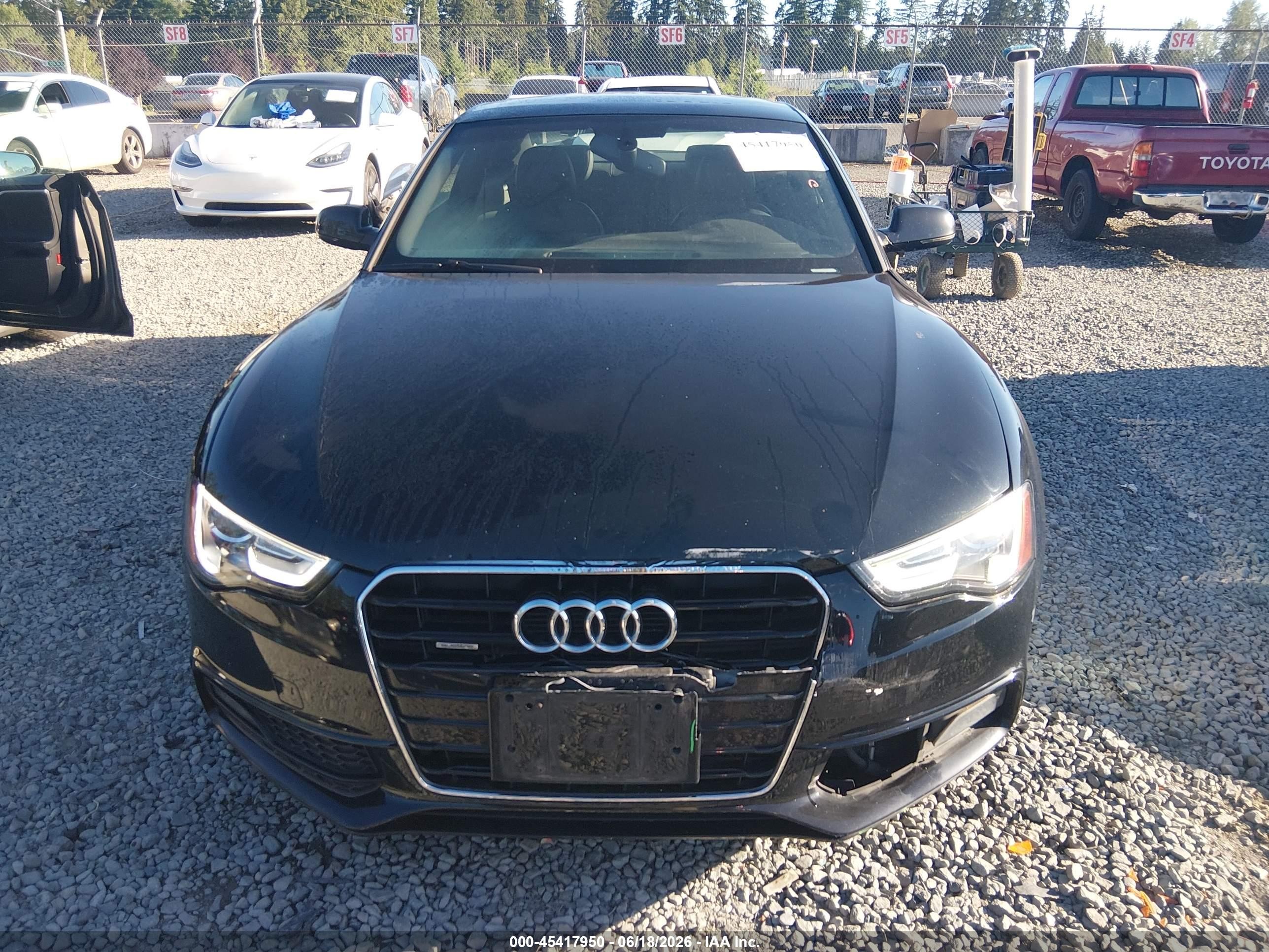 2013 Audi A5 2.0t Premium Black vin: WAUWFAFR3DA016159