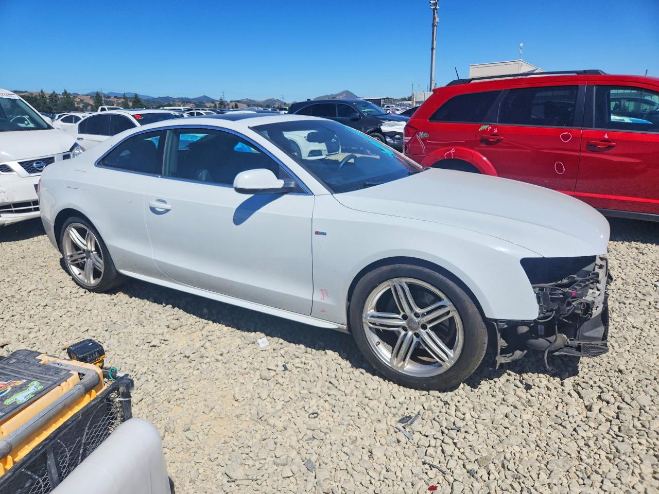 2013 Audi A5 Prestige White vin: WAUWFAFR8DA075529