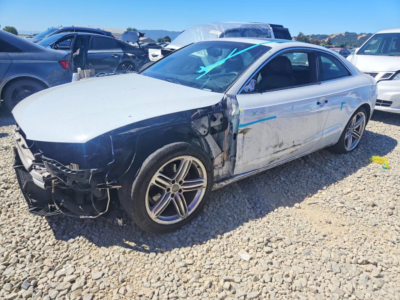 2013 Audi A5 Prestige White vin: WAUWFAFR8DA075529