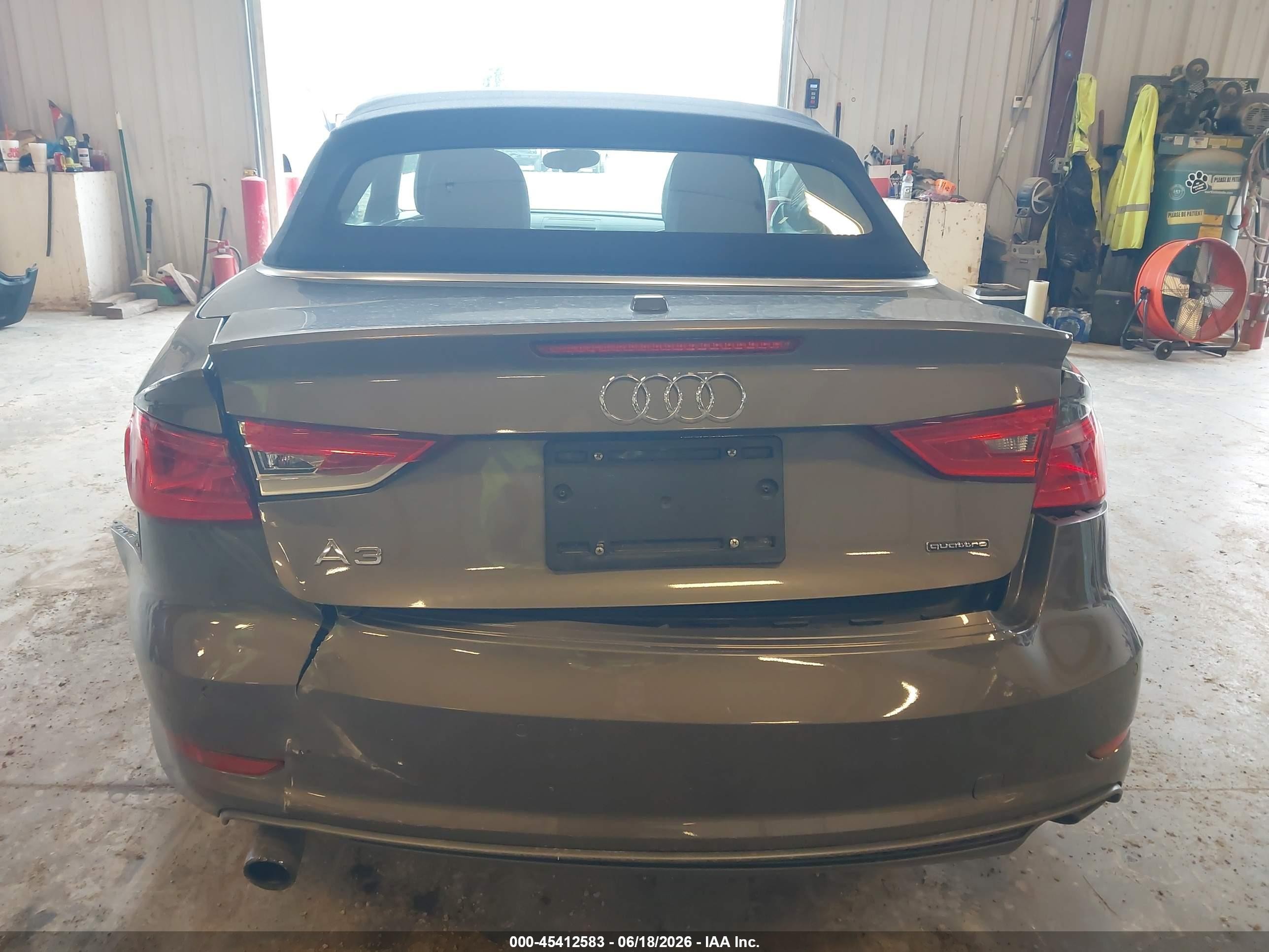 2015 Audi A3 2.0t Premium Gray vin: WAUWFLFFXF1113668