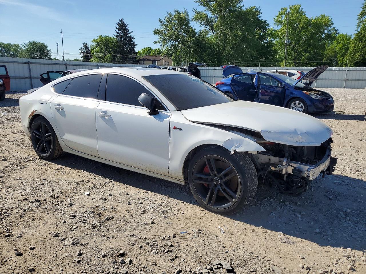 2014 Audi A7 Premium Plus White vin: WAUWGAFC1EN017734