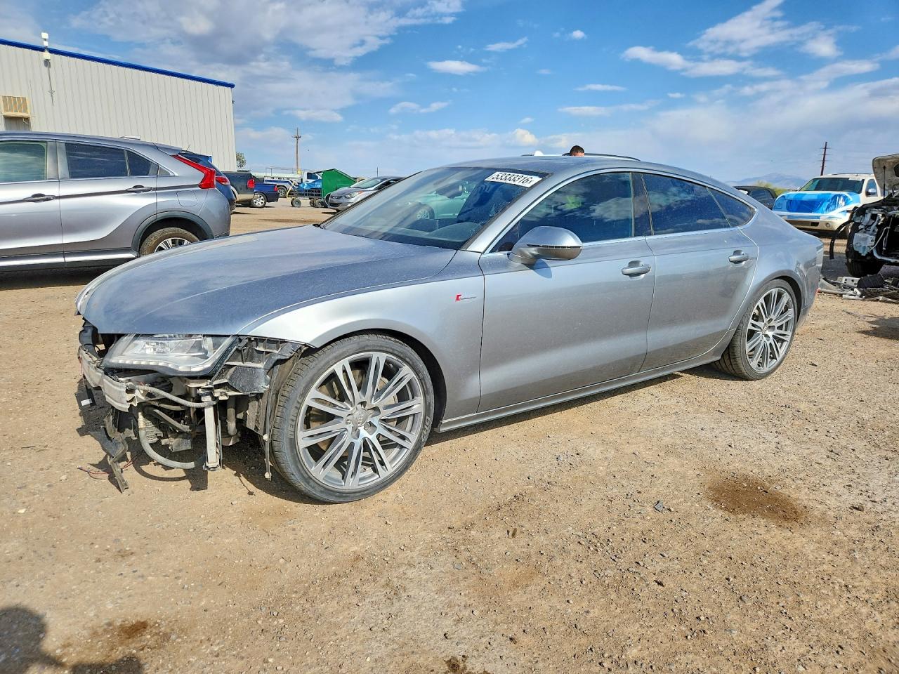 2014 Audi A7 Premium Plus Silver vin: WAUWGAFC1EN072037