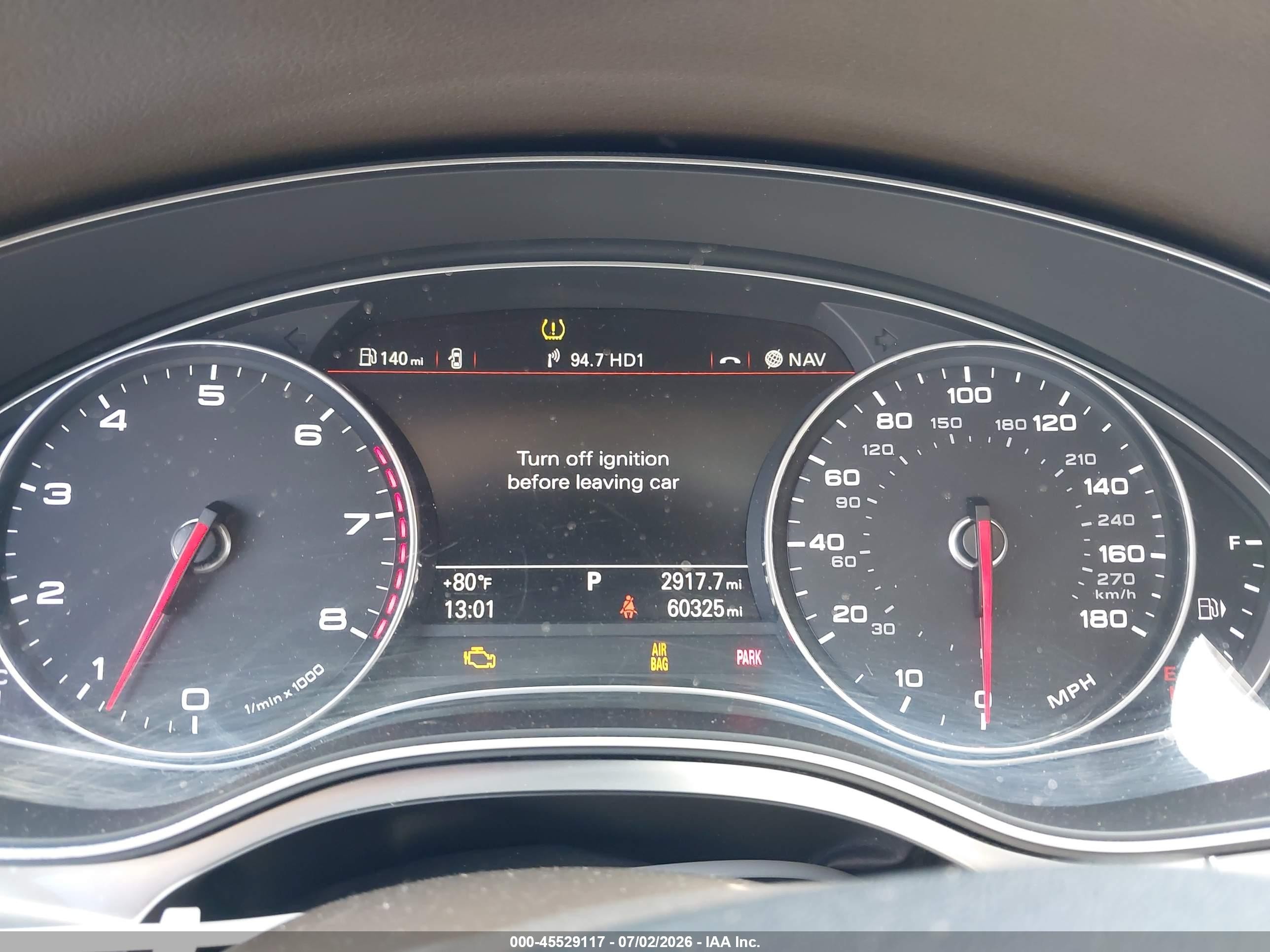 2014 Audi A7 3.0t Premium Plus Черный vin: WAUWGAFC1EN129496