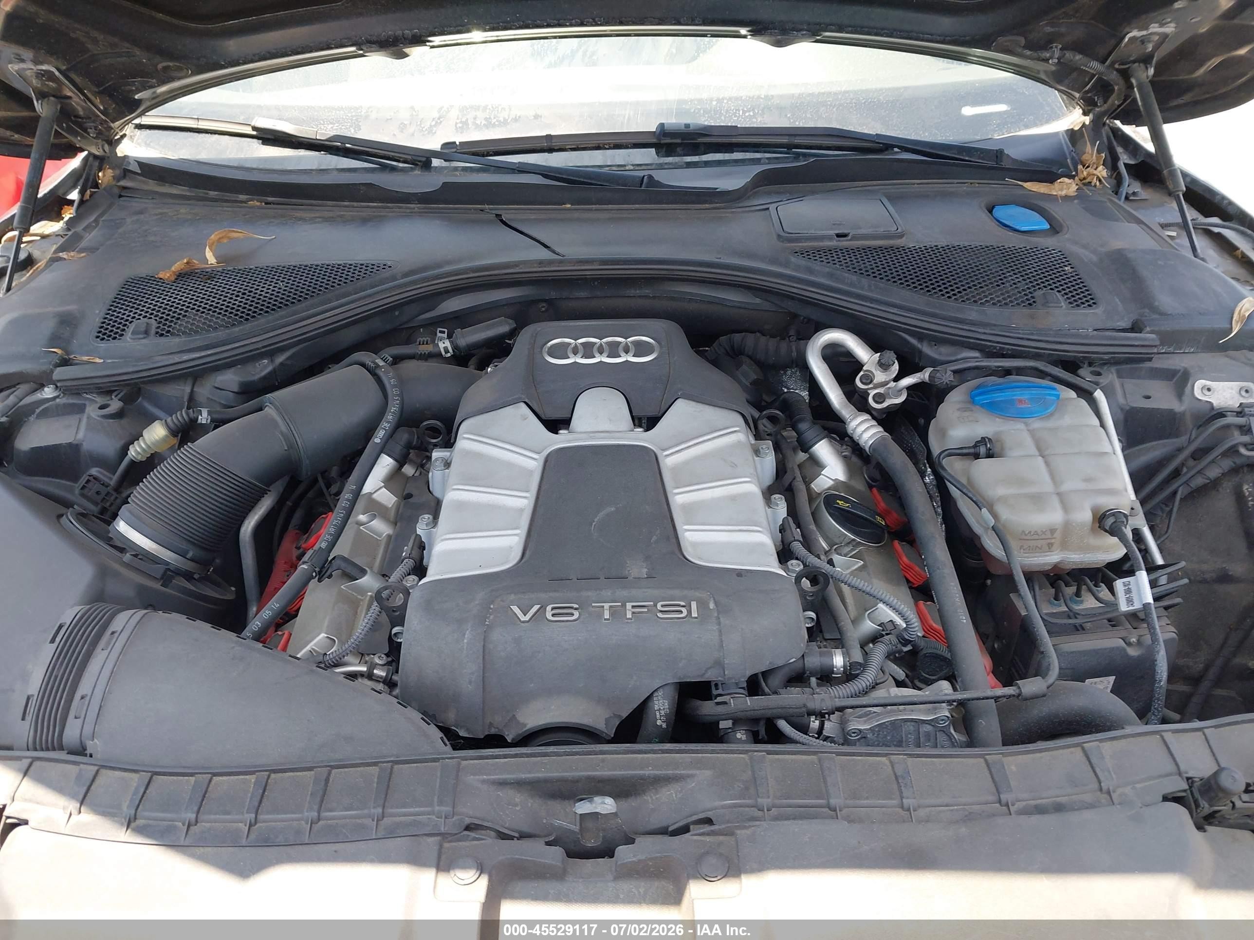 2014 Audi A7 3.0t Premium Plus Черный vin: WAUWGAFC1EN129496
