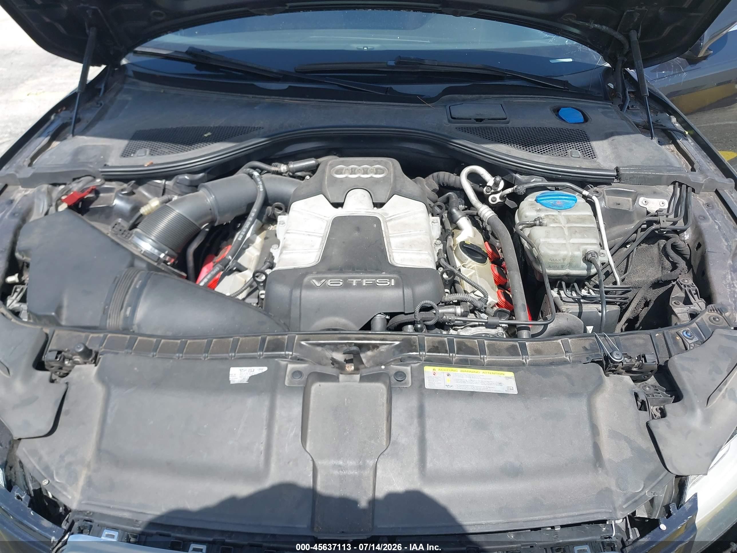 2014 Audi A7 3.0t Premium Plus Gray vin: WAUWGAFC3EN095948