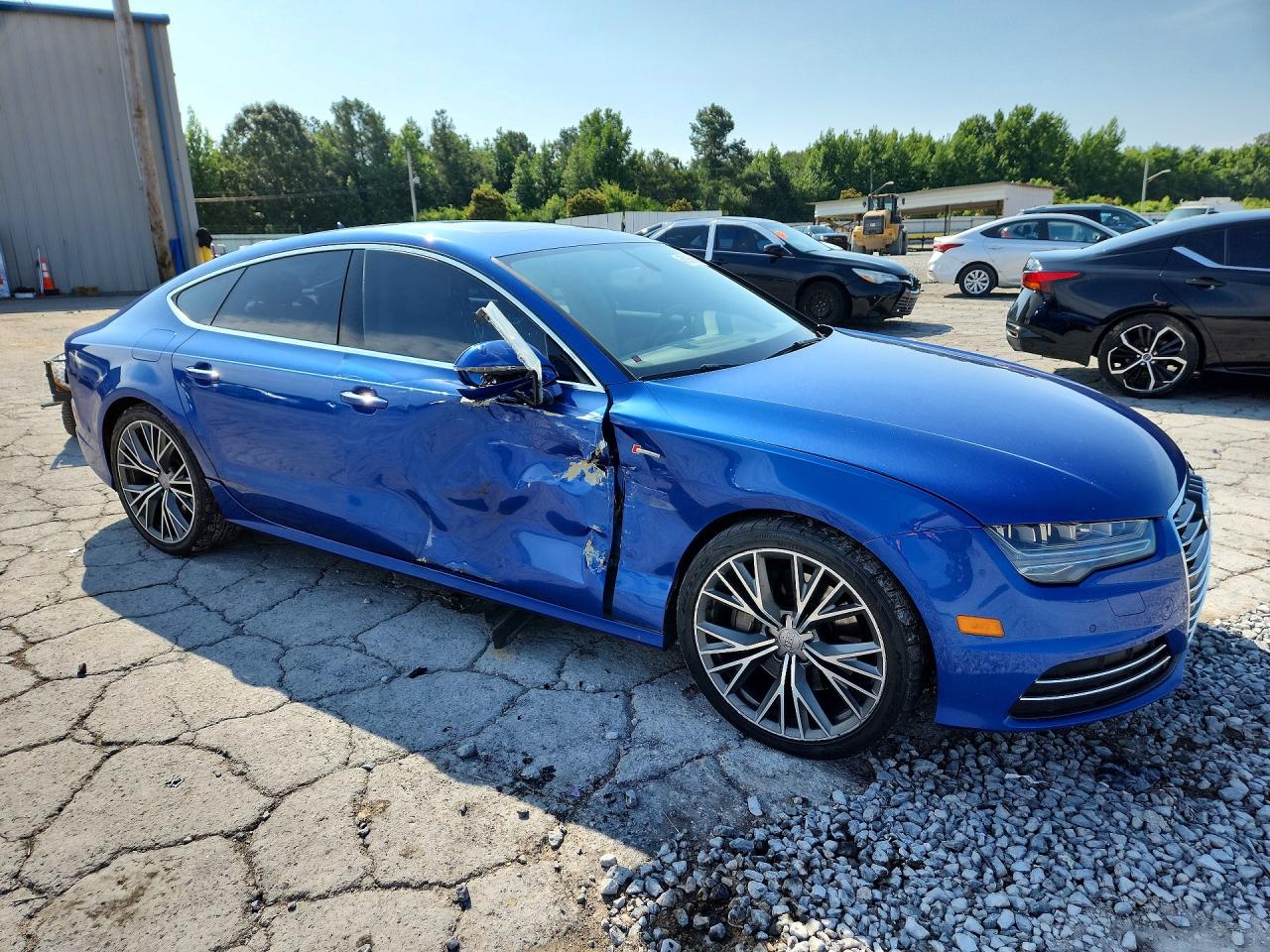 2016 Audi A7 Premium Plus Синий vin: WAUWGAFC3GN163569