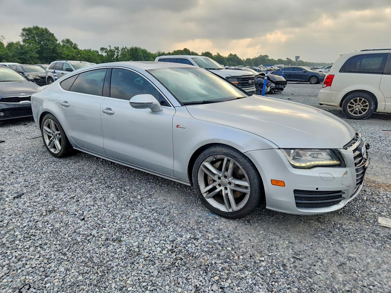 2014 Audi A7 Premium Plus Silver vin: WAUWGAFC4EN046550
