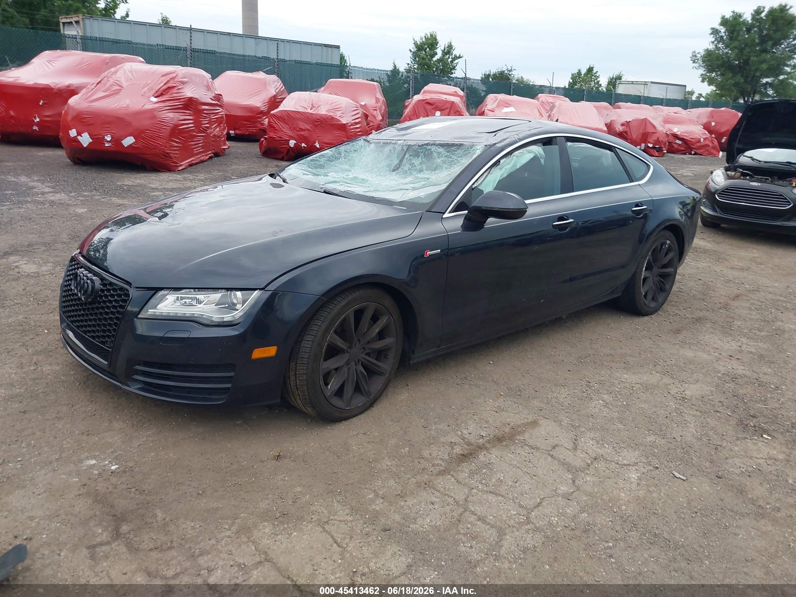 2014 Audi A7 3.0t Premium Plus Dark Blue vin: WAUWGAFC6EN084670