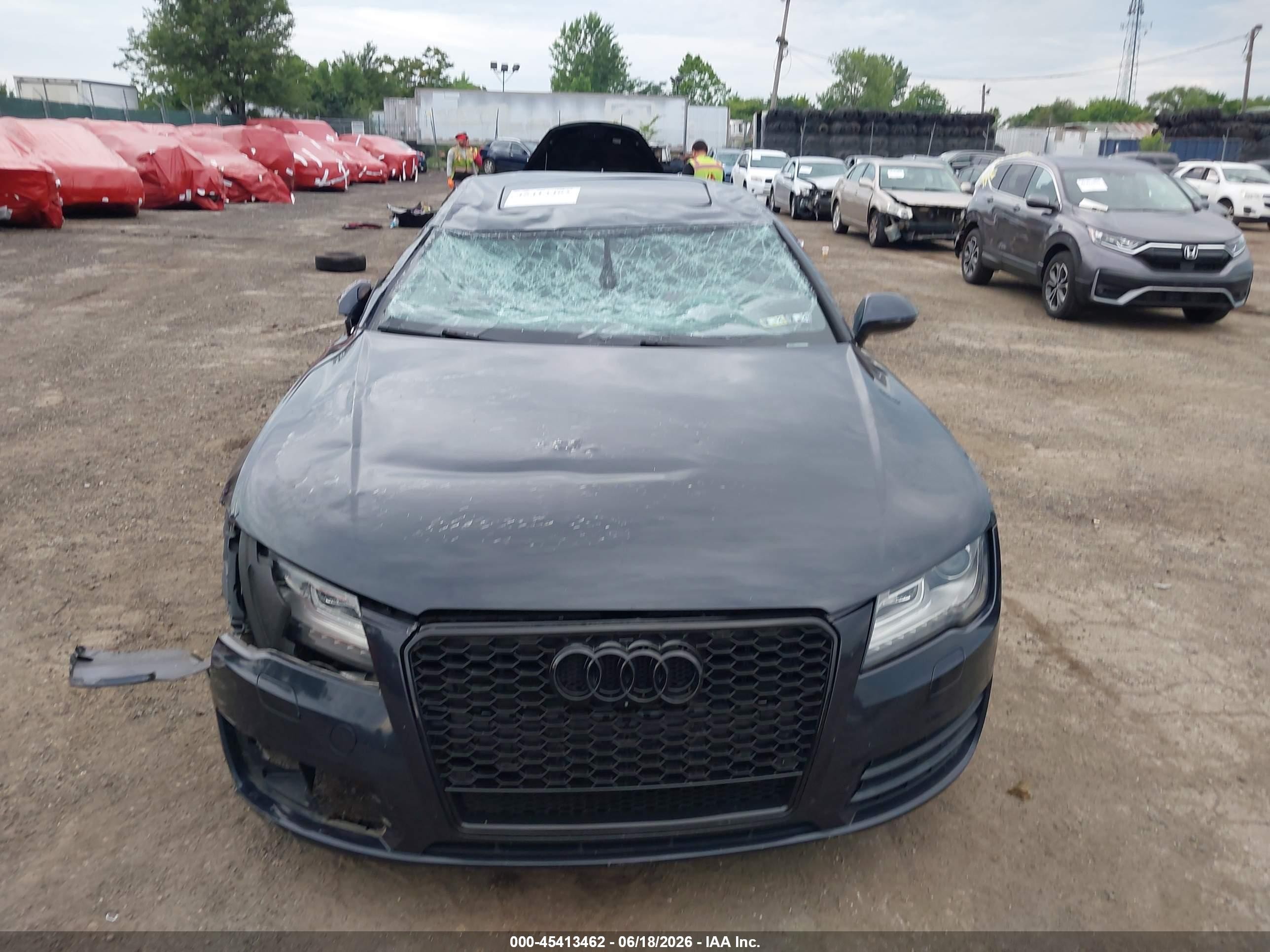 2014 Audi A7 3.0t Premium Plus Dark Blue vin: WAUWGAFC6EN084670