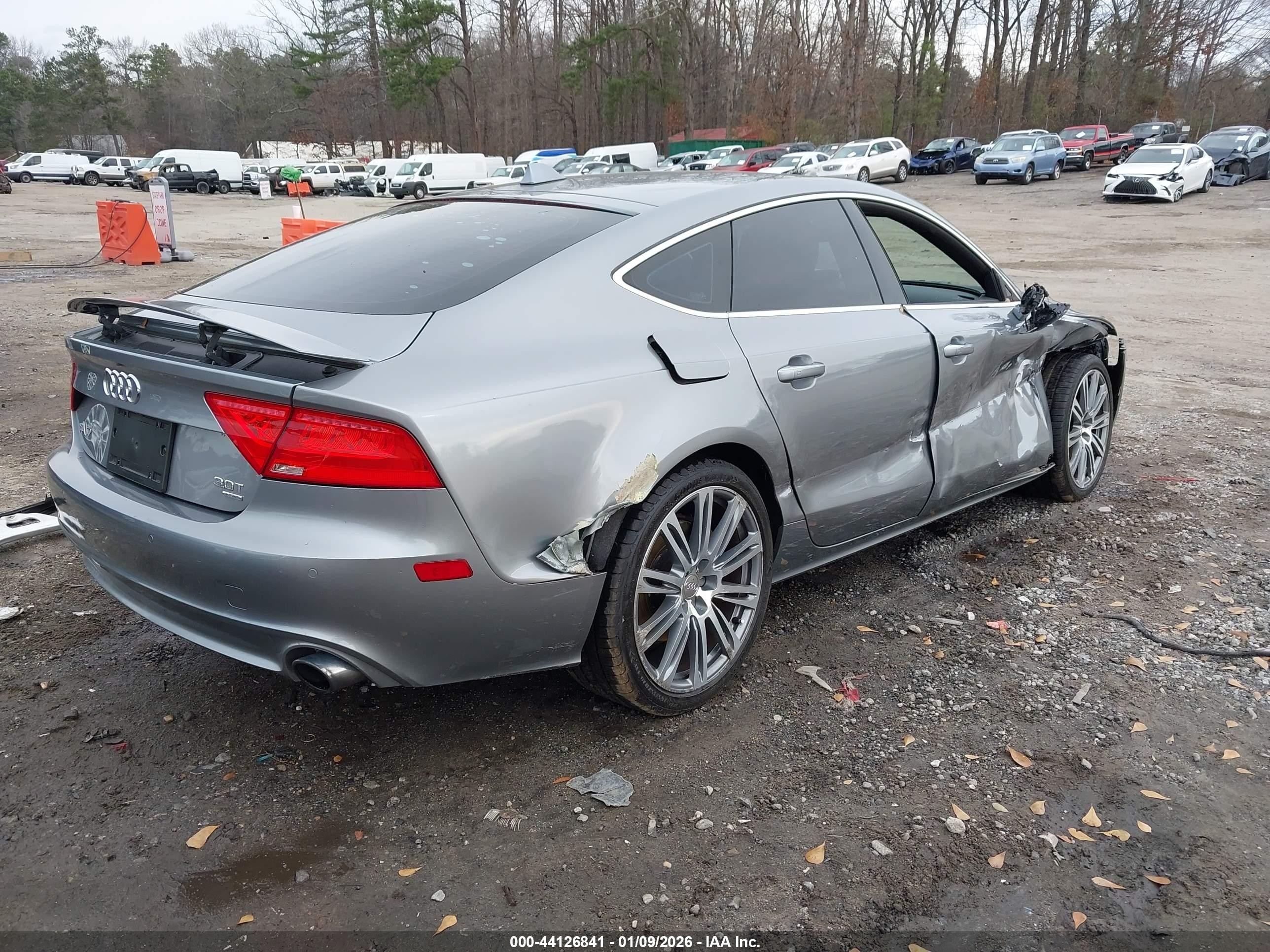 2014 Audi A7 3.0t Premium Plus Серый vin: WAUWGAFC6EN098729