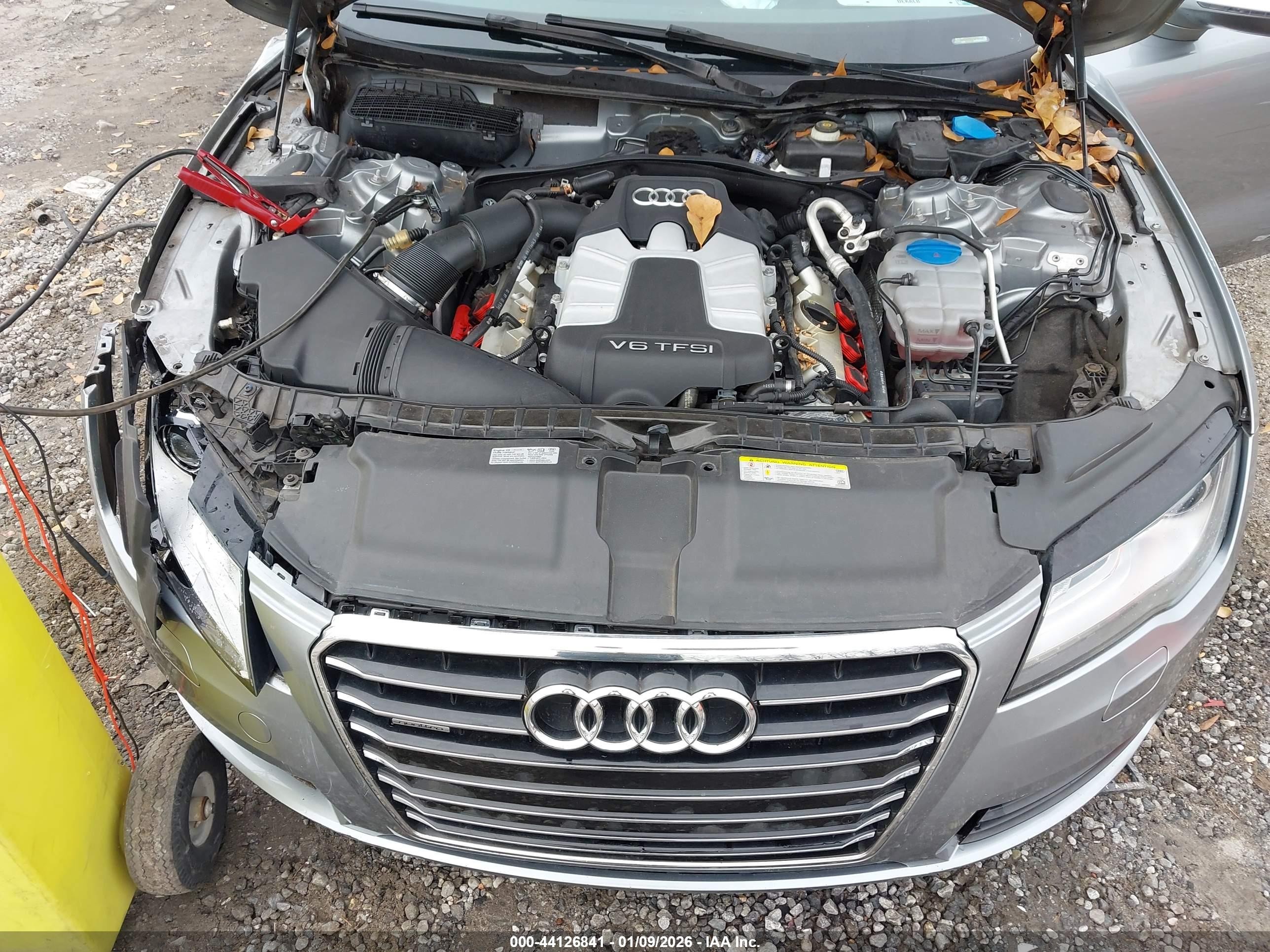 2014 Audi A7 3.0t Premium Plus Серый vin: WAUWGAFC6EN098729