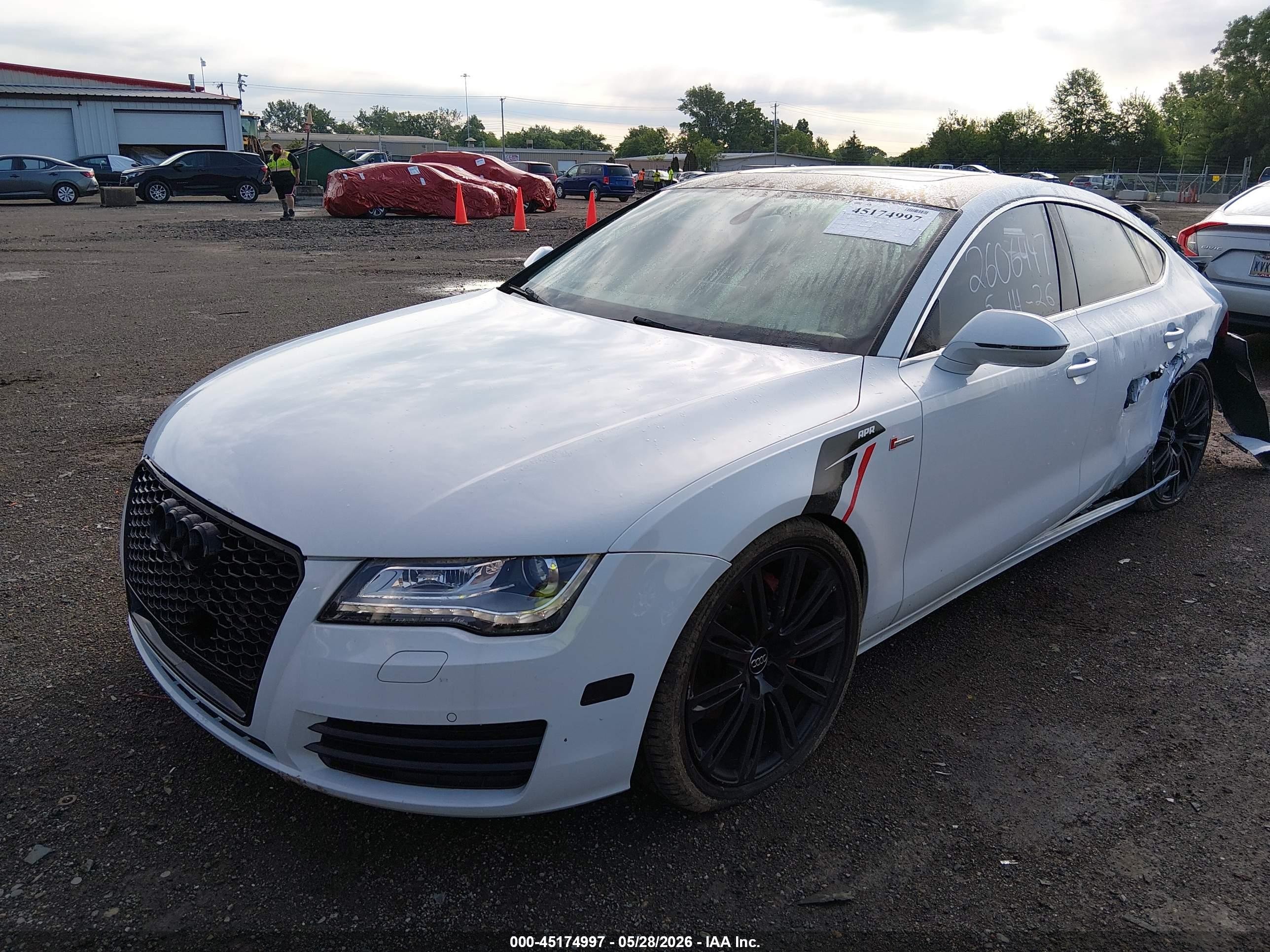 2014 Audi A7 3.0t Premium Plus White vin: WAUWGAFC6EN113701
