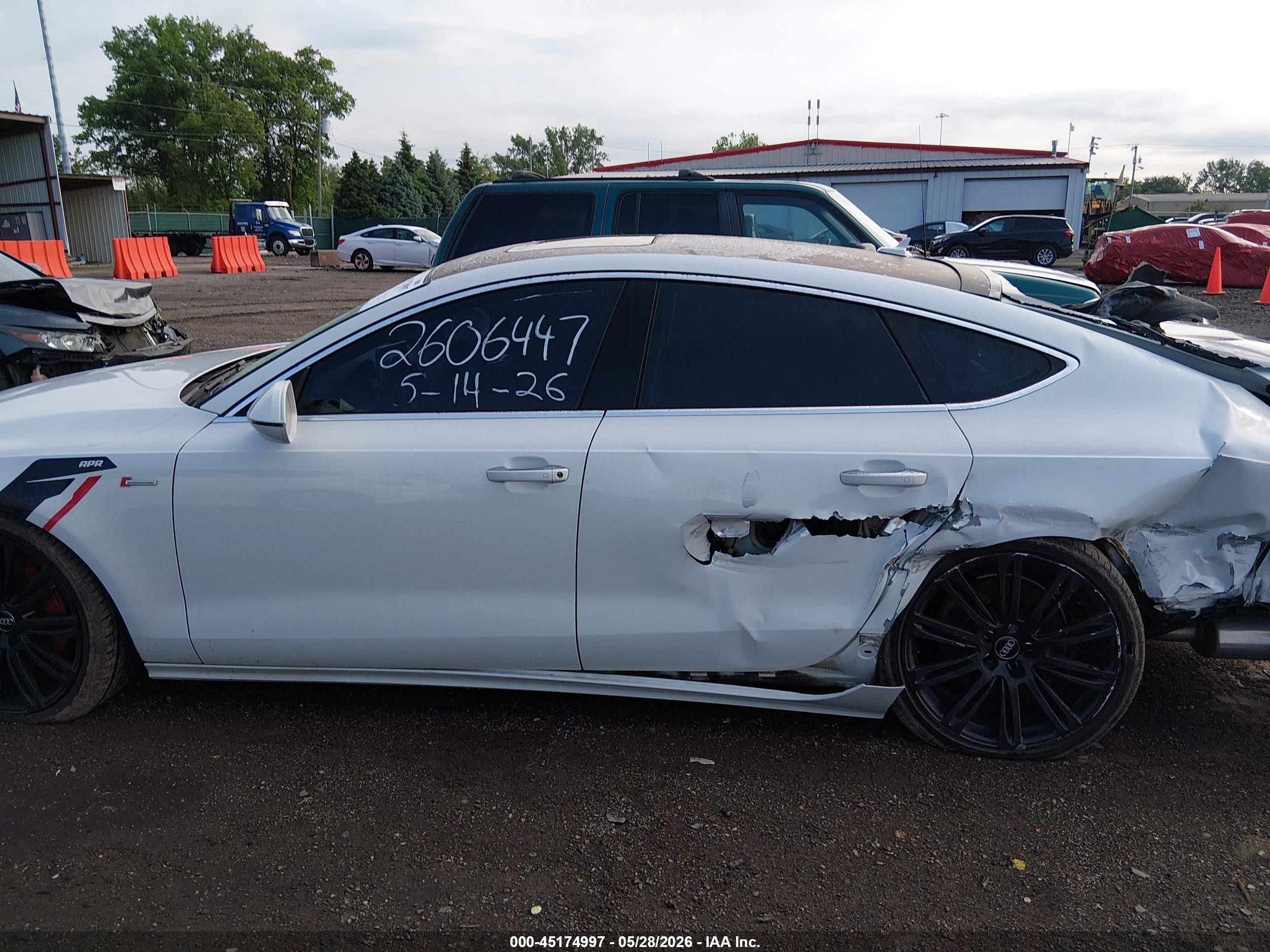 2014 Audi A7 3.0t Premium Plus White vin: WAUWGAFC6EN113701