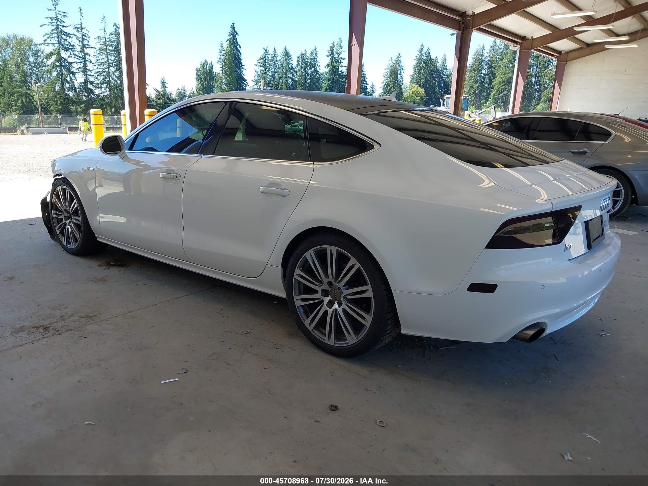 2014 Audi A7 3.0t Premium Plus White vin: WAUWGAFC7EN007872