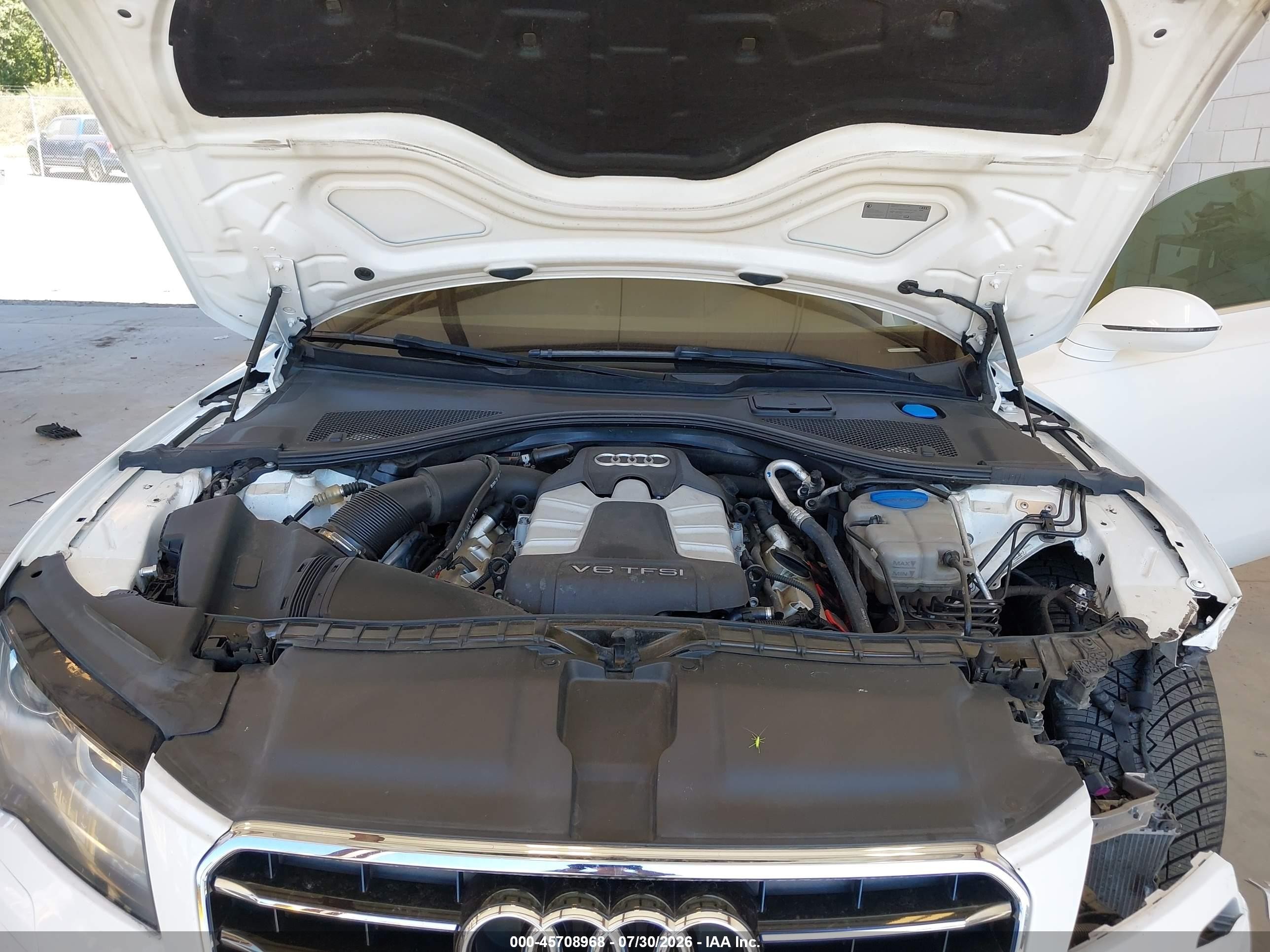 2014 Audi A7 3.0t Premium Plus White vin: WAUWGAFC7EN007872