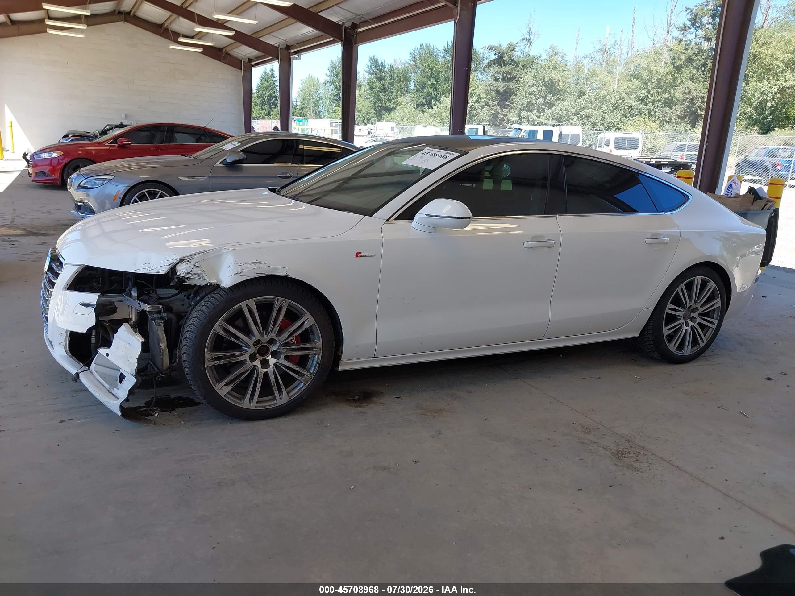 2014 Audi A7 3.0t Premium Plus White vin: WAUWGAFC7EN007872