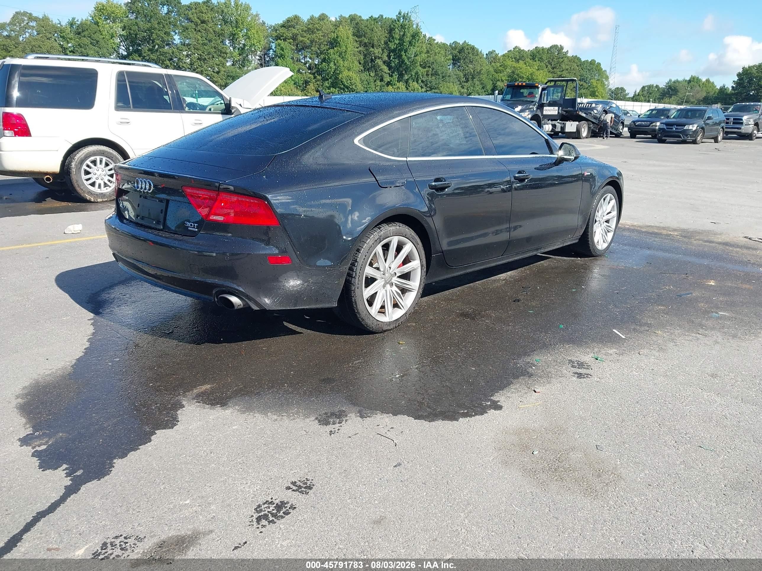 2014 Audi A7 3.0t Premium Plus Black vin: WAUWGAFC8EN041447