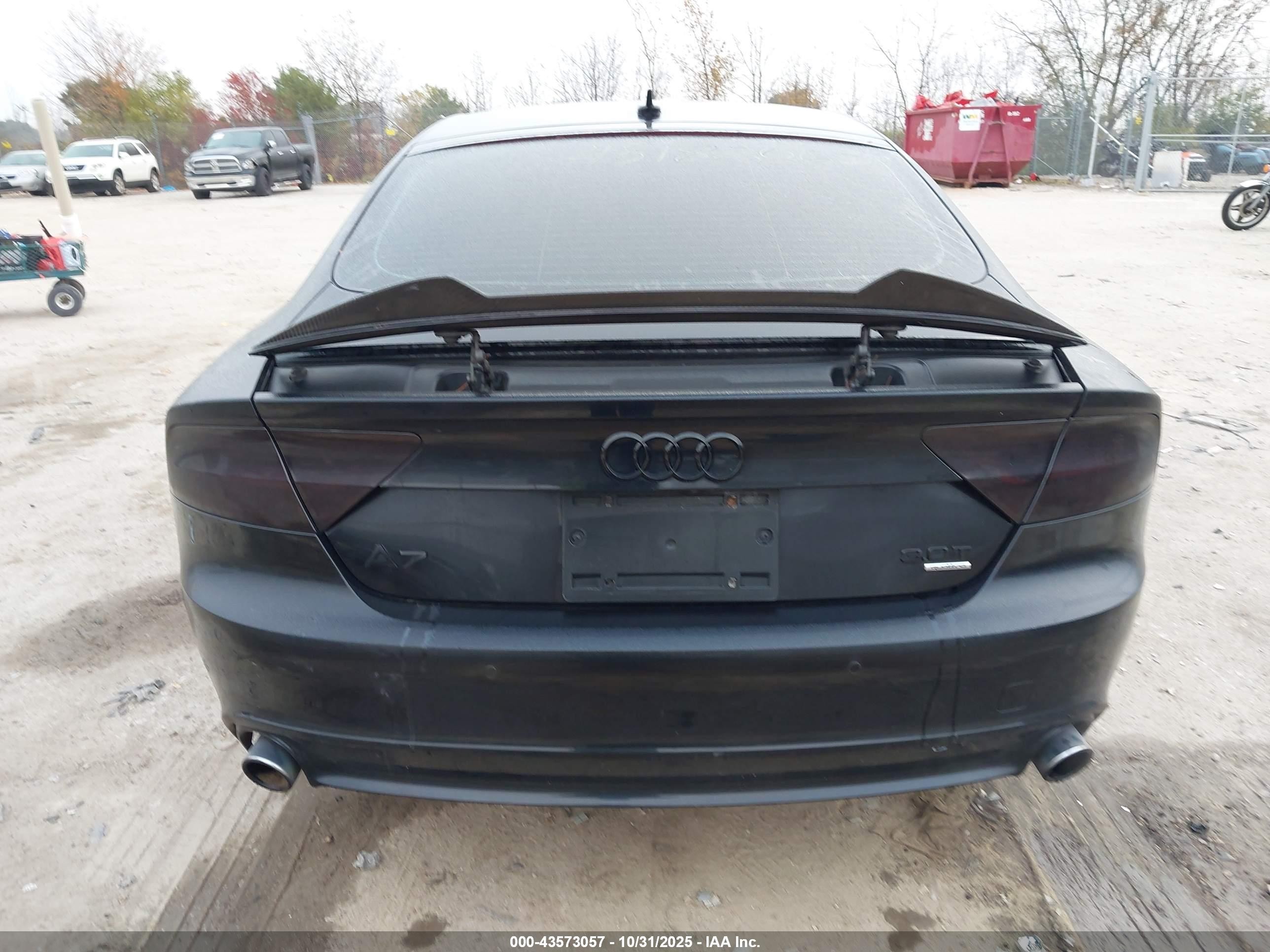 2014 Audi A7 3.0t Premium Plus Черный vin: WAUWGAFC9EN014855