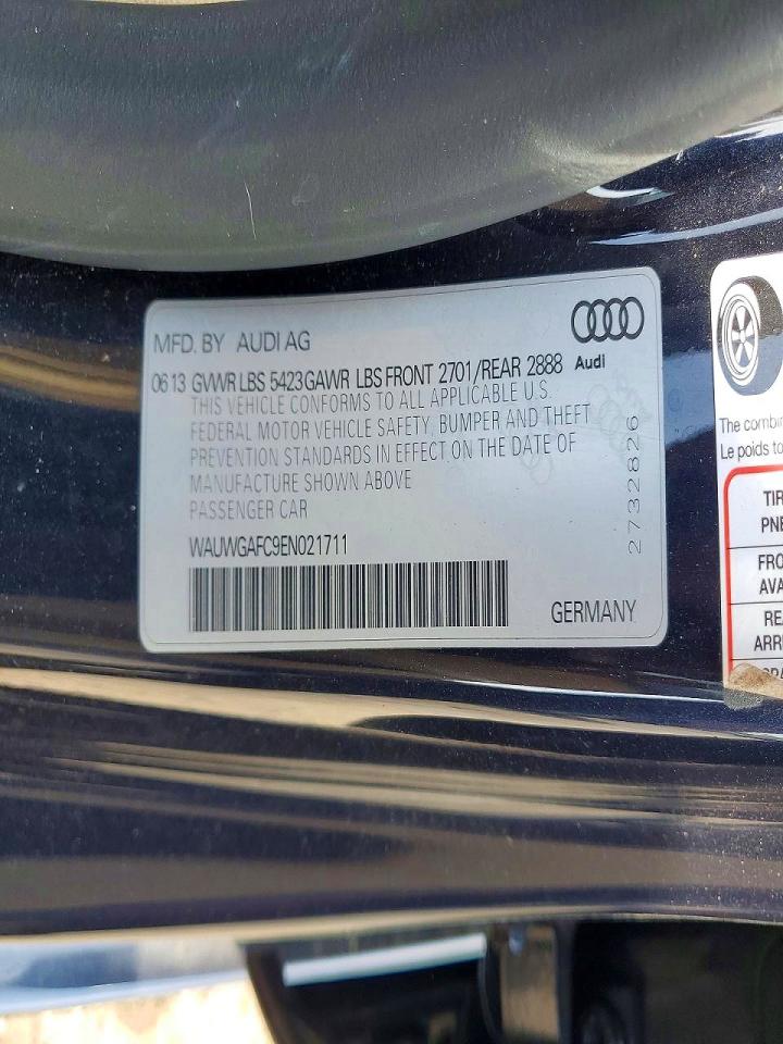 2014 Audi A7 Premium Plus Синий vin: WAUWGAFC9EN021711