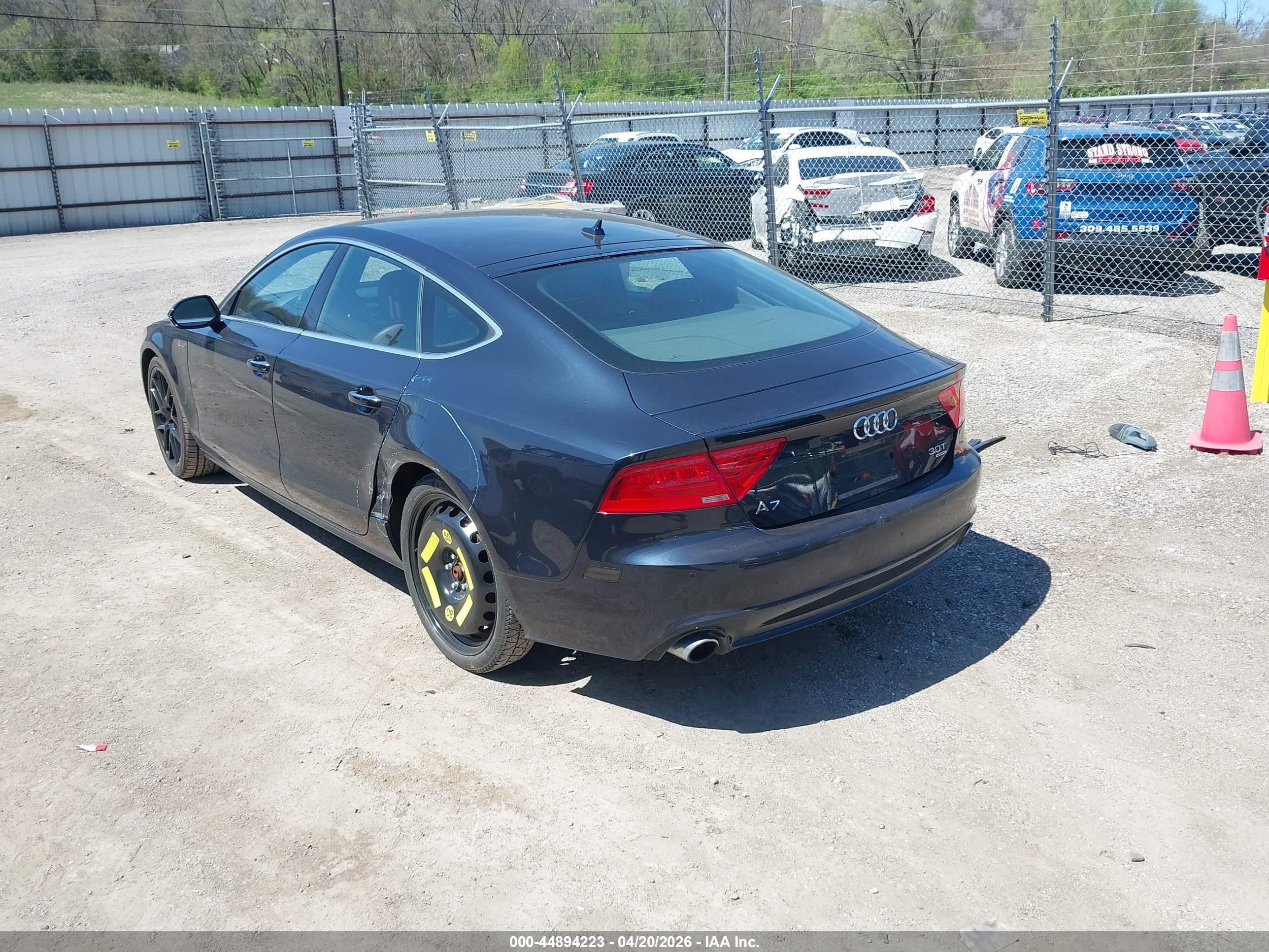 2014 Audi A7 3.0t Premium Plus Black vin: WAUWGAFCXEN123020