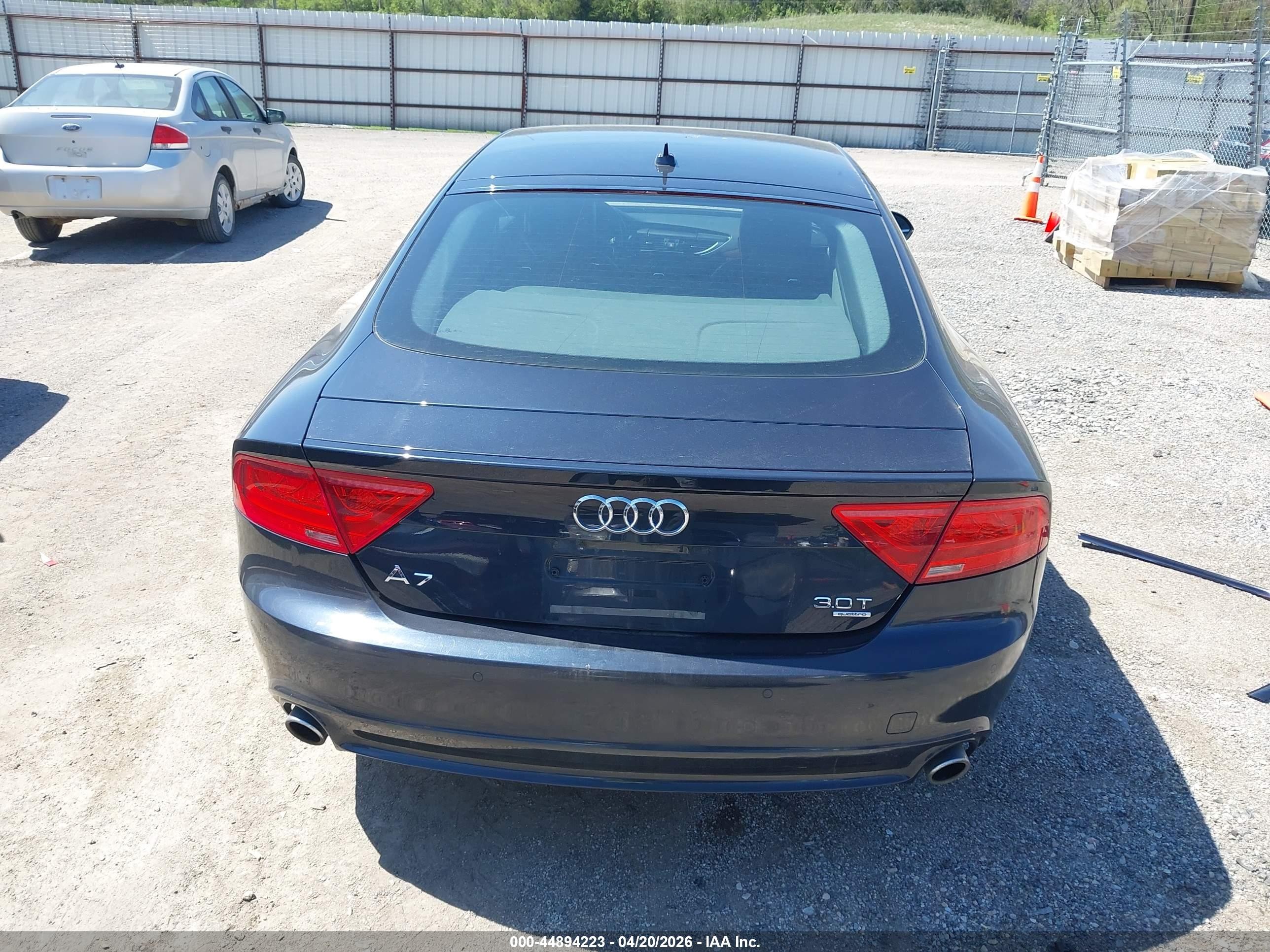 2014 Audi A7 3.0t Premium Plus Black vin: WAUWGAFCXEN123020