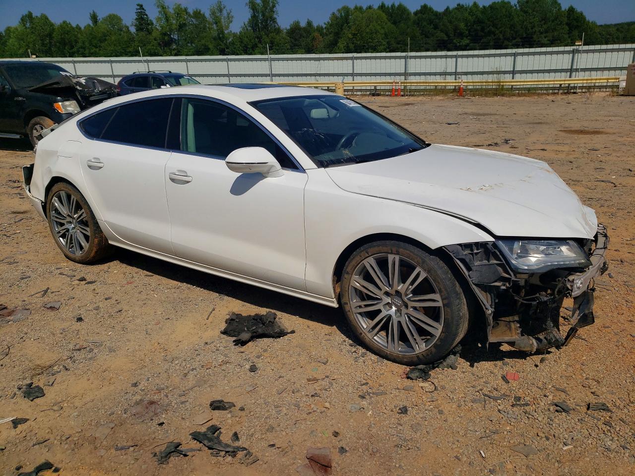 2014 Audi A7 Premium Plus White vin: WAUWMAFC4EN033869