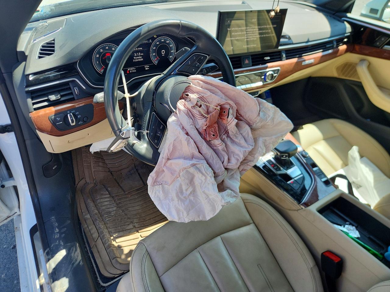 2020 Audi A5 Premium Plus White vin: WAUWNGF58LN003076