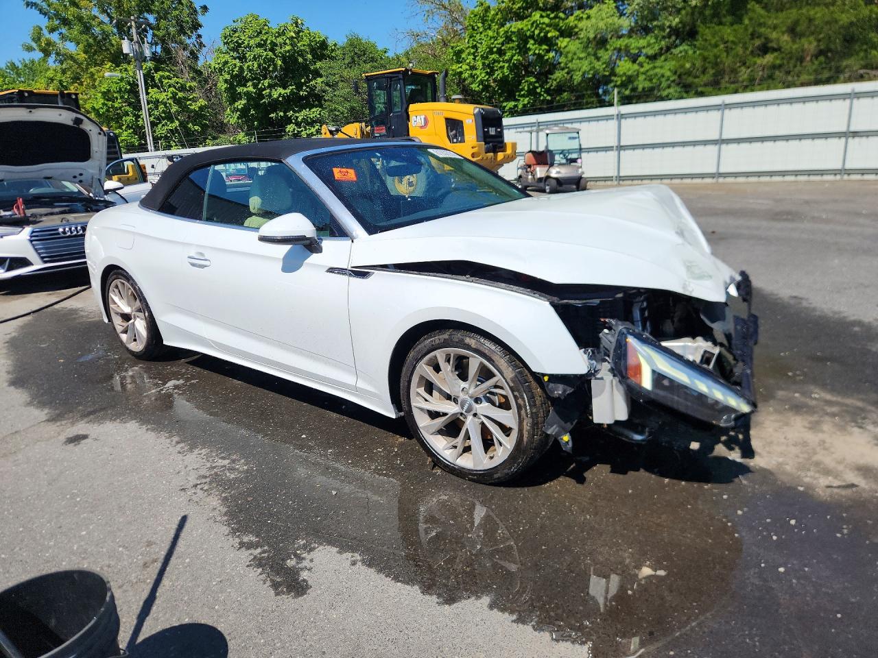 2020 Audi A5 Premium Plus White vin: WAUWNGF58LN003076