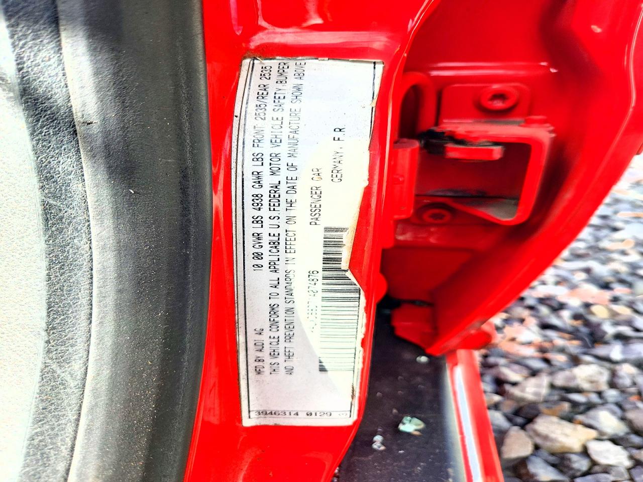 2001 Audi S4 Avant Quattro Red vin: WAUXD68D71A074876