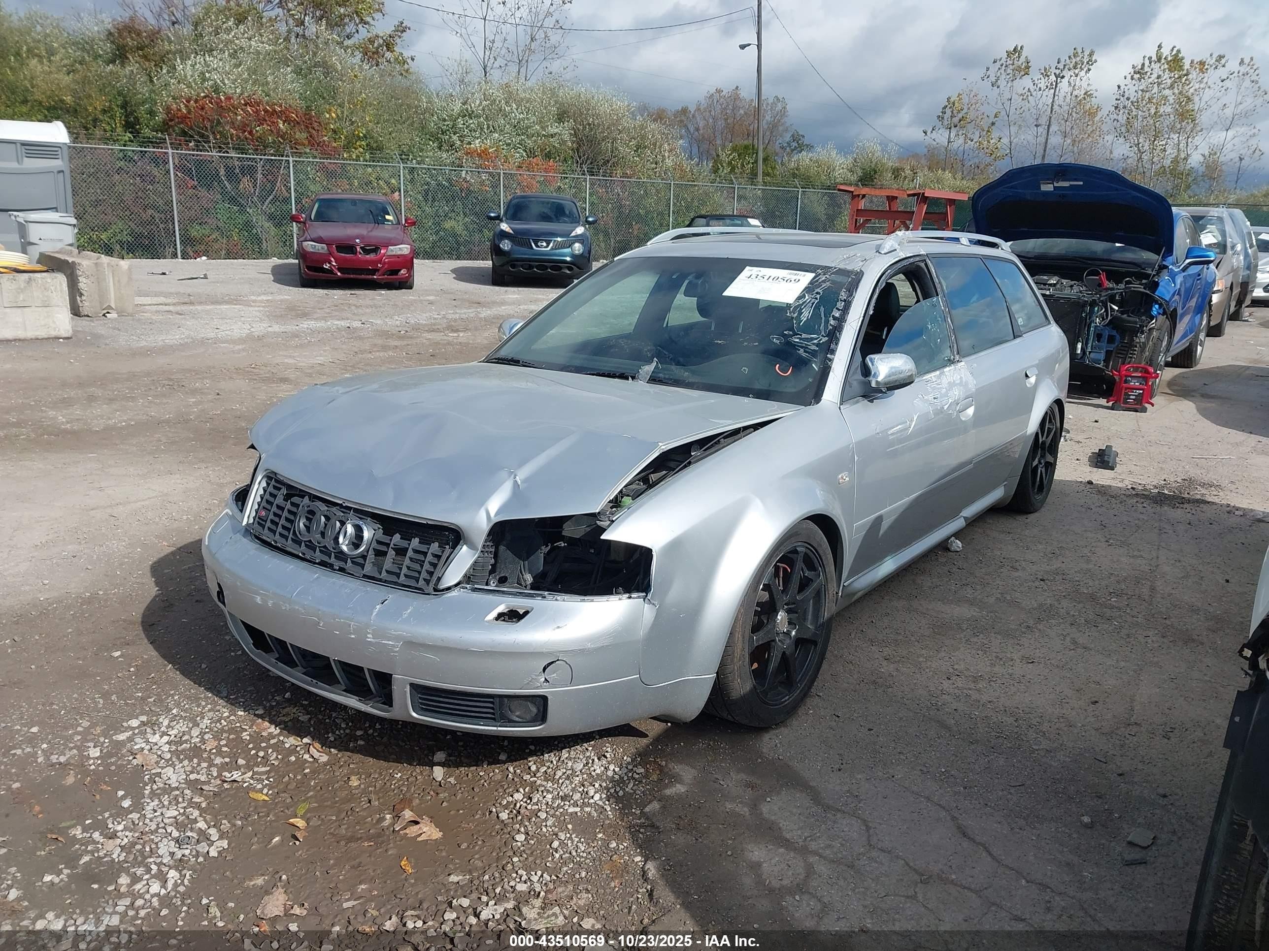 2002 Audi S6 Avant Silver vin: WAUXU64B62N130403