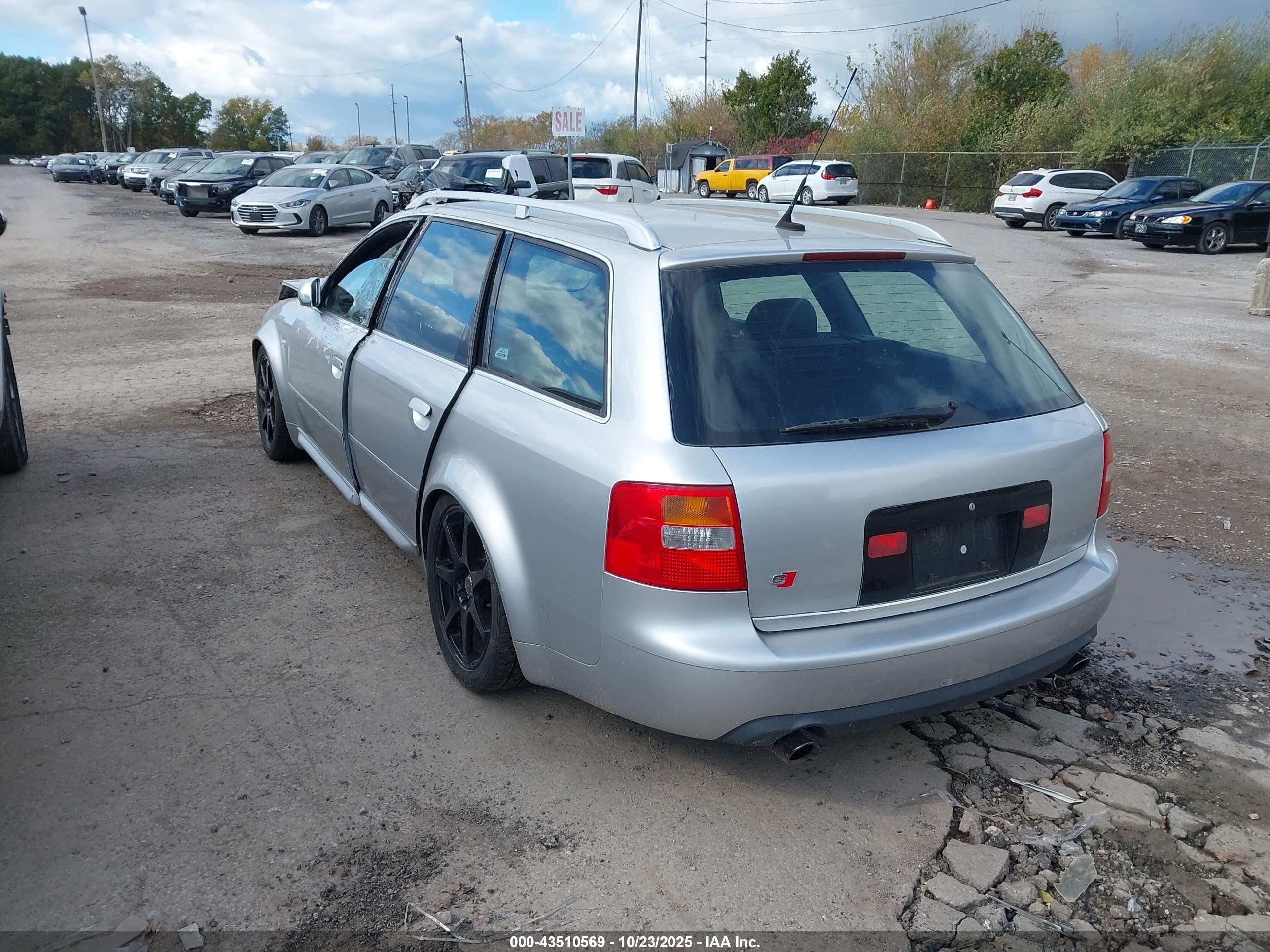 2002 Audi S6 Avant Silver vin: WAUXU64B62N130403