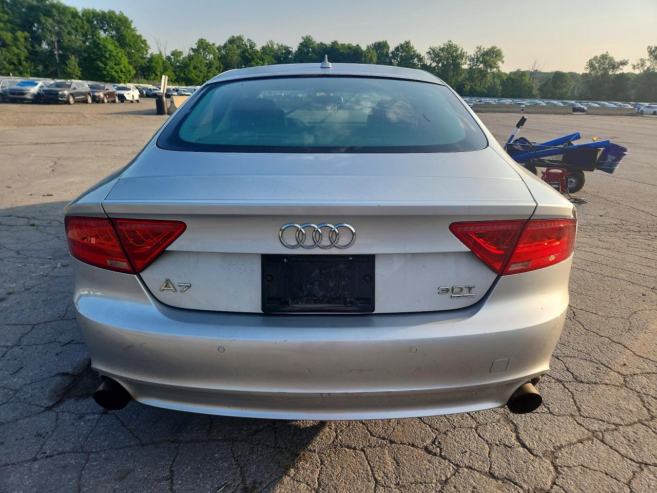 2012 Audi A7 Premium Plus Silver vin: WAUYGAFC1CN082668