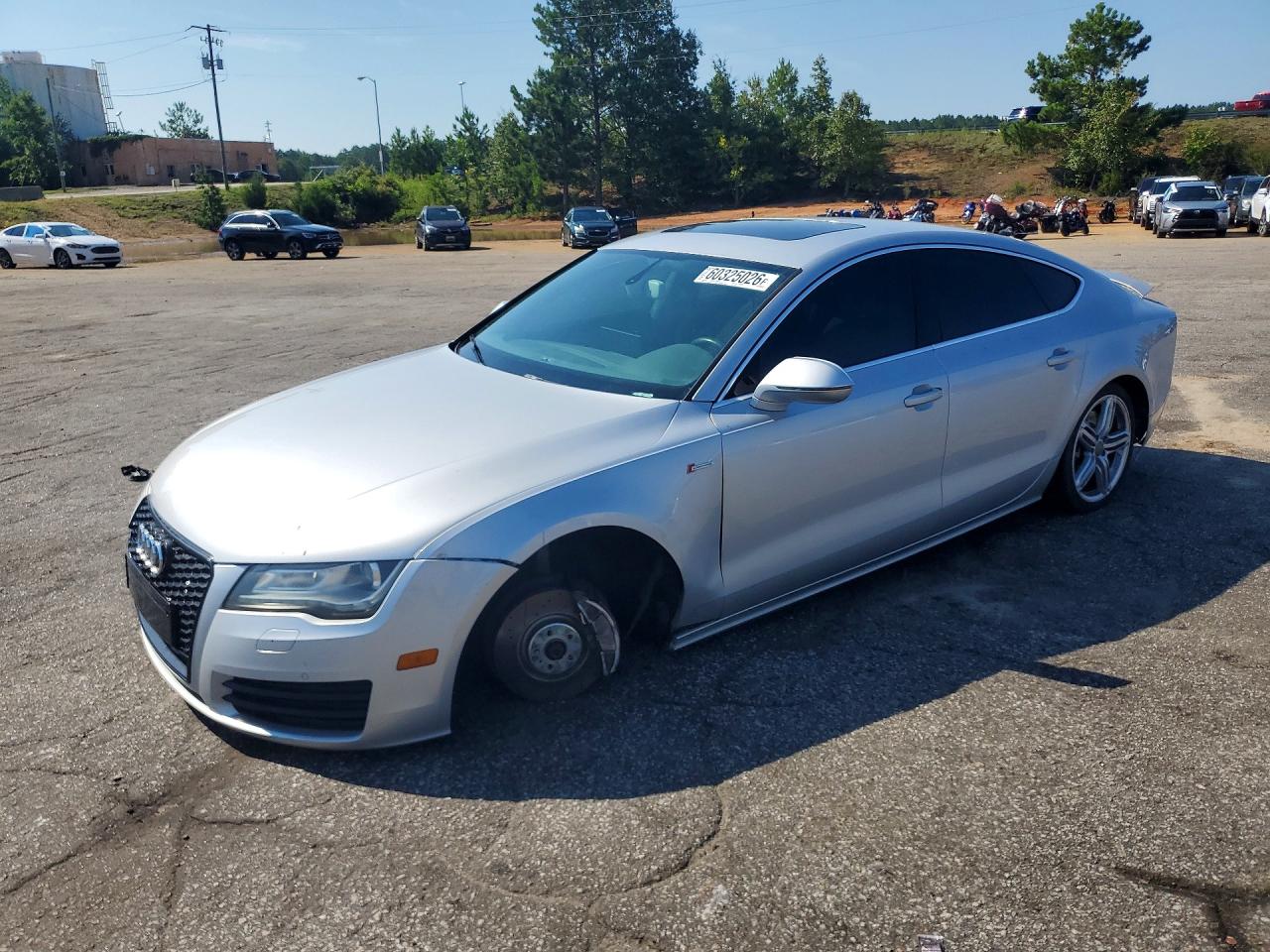 2012 Audi A7 Premium Plus Silver vin: WAUYGAFC1CN147552
