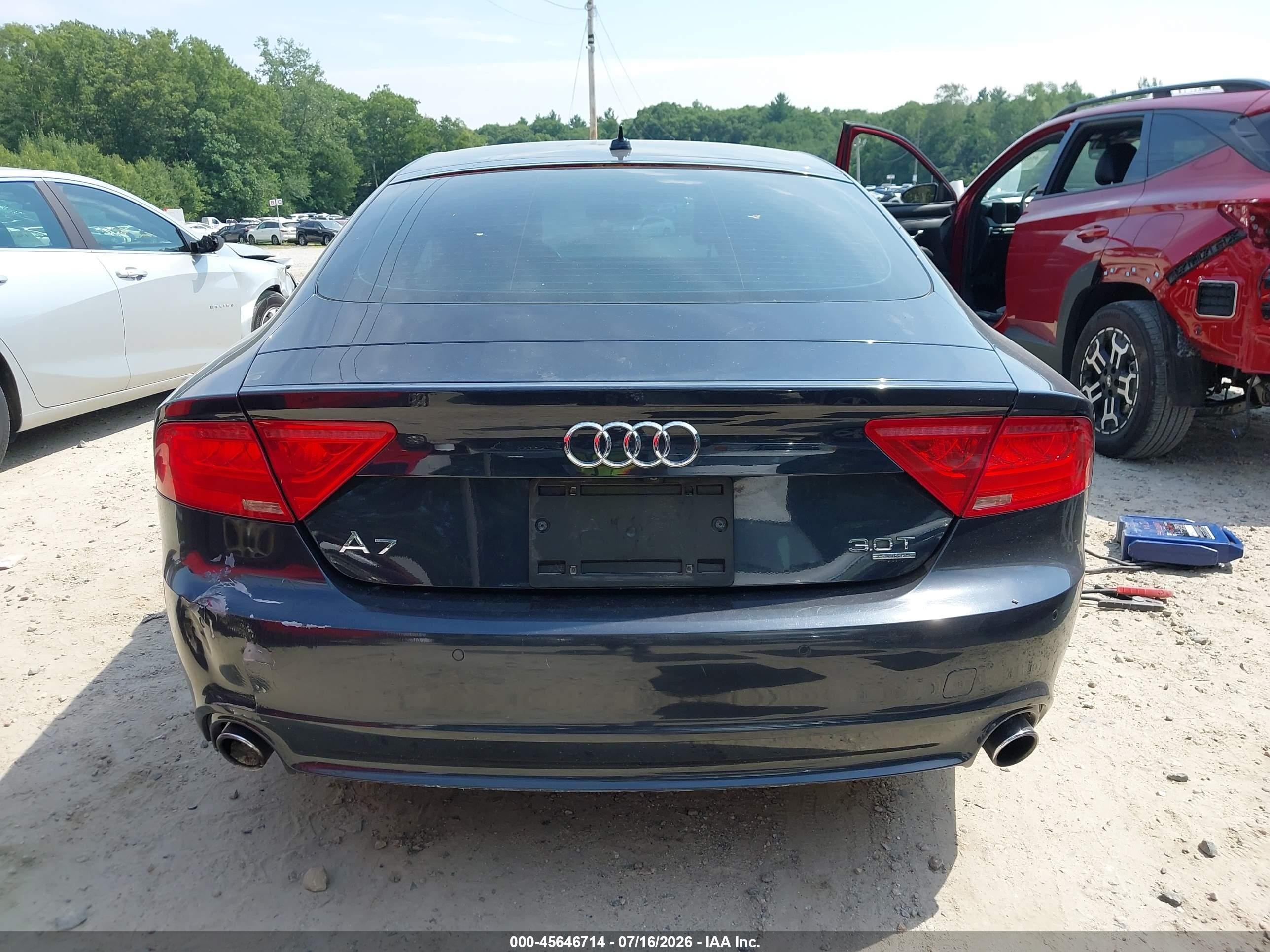 2012 Audi A7 3.0 Premium Plus Navy vin: WAUYGAFC1CN149205