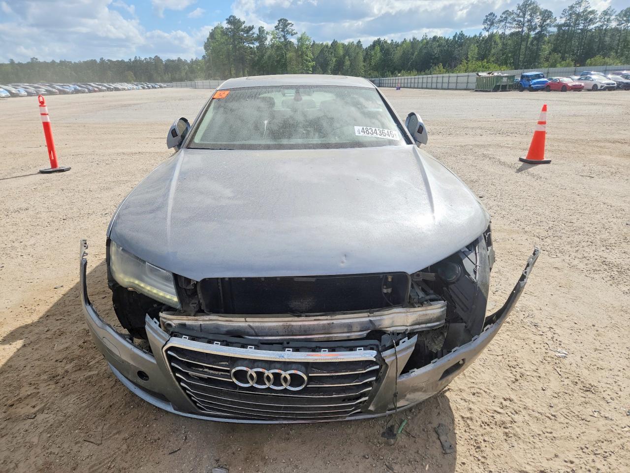 2012 Audi A7 Premium Plus Silver vin: WAUYGAFC2CN156180
