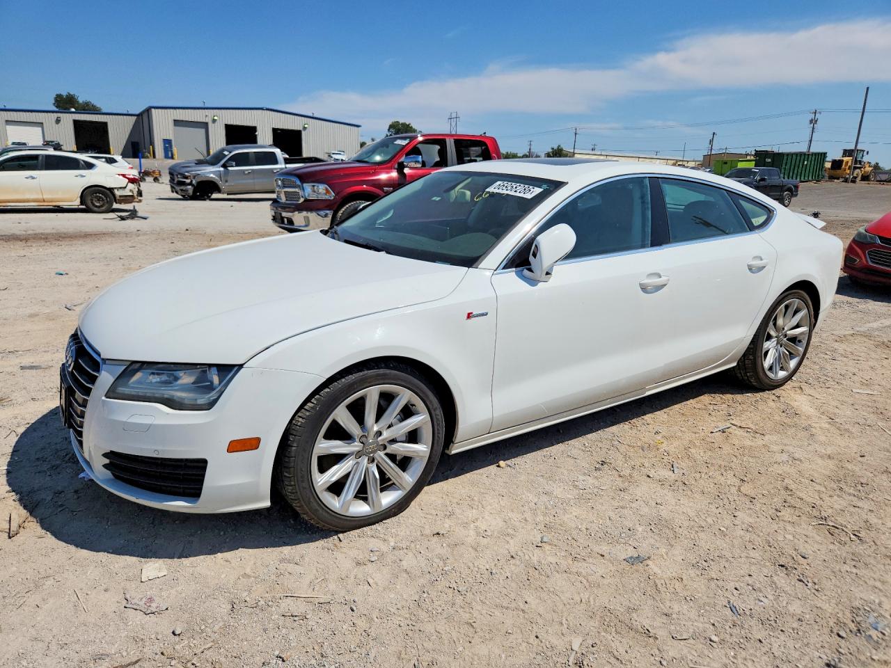 2012 Audi A7 Premium Plus White vin: WAUYGAFC2CN175487