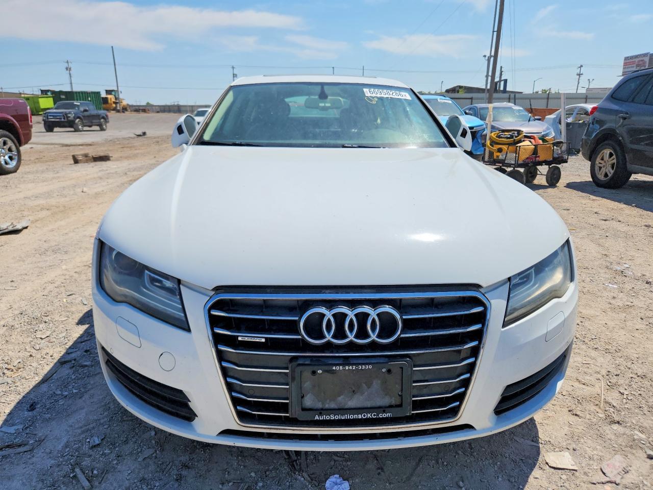 2012 Audi A7 Premium Plus White vin: WAUYGAFC2CN175487