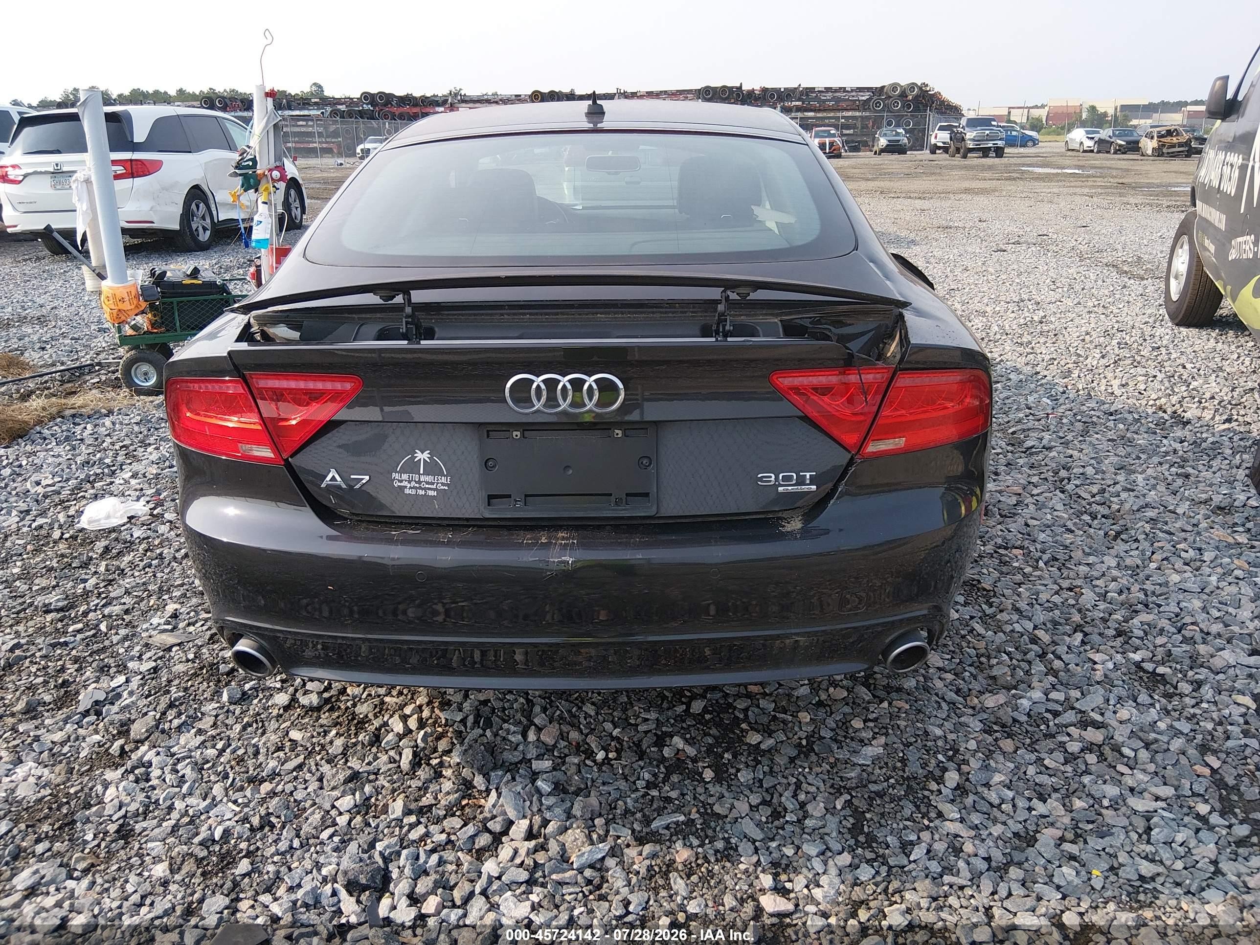 2013 Audi A7 3.0t Premium Black vin: WAUYGAFC2DN080588