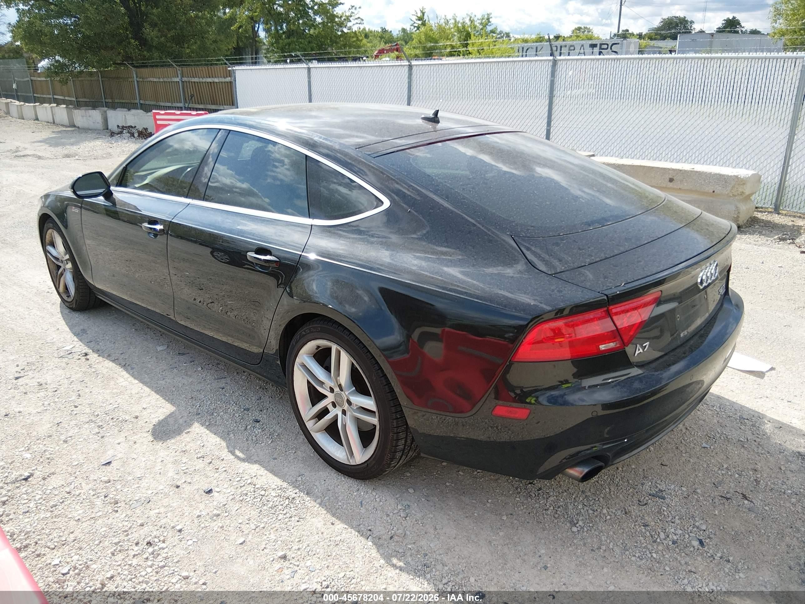 2012 Audi A7 3.0 Premium Plus Black vin: WAUYGAFC3CN147701