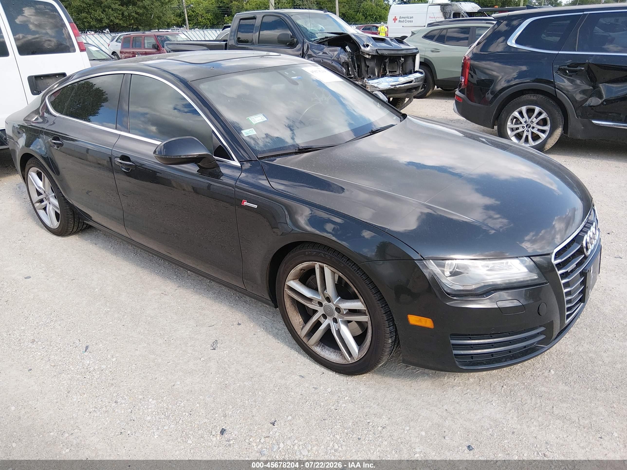 2012 Audi A7 3.0 Premium Plus Black vin: WAUYGAFC3CN147701